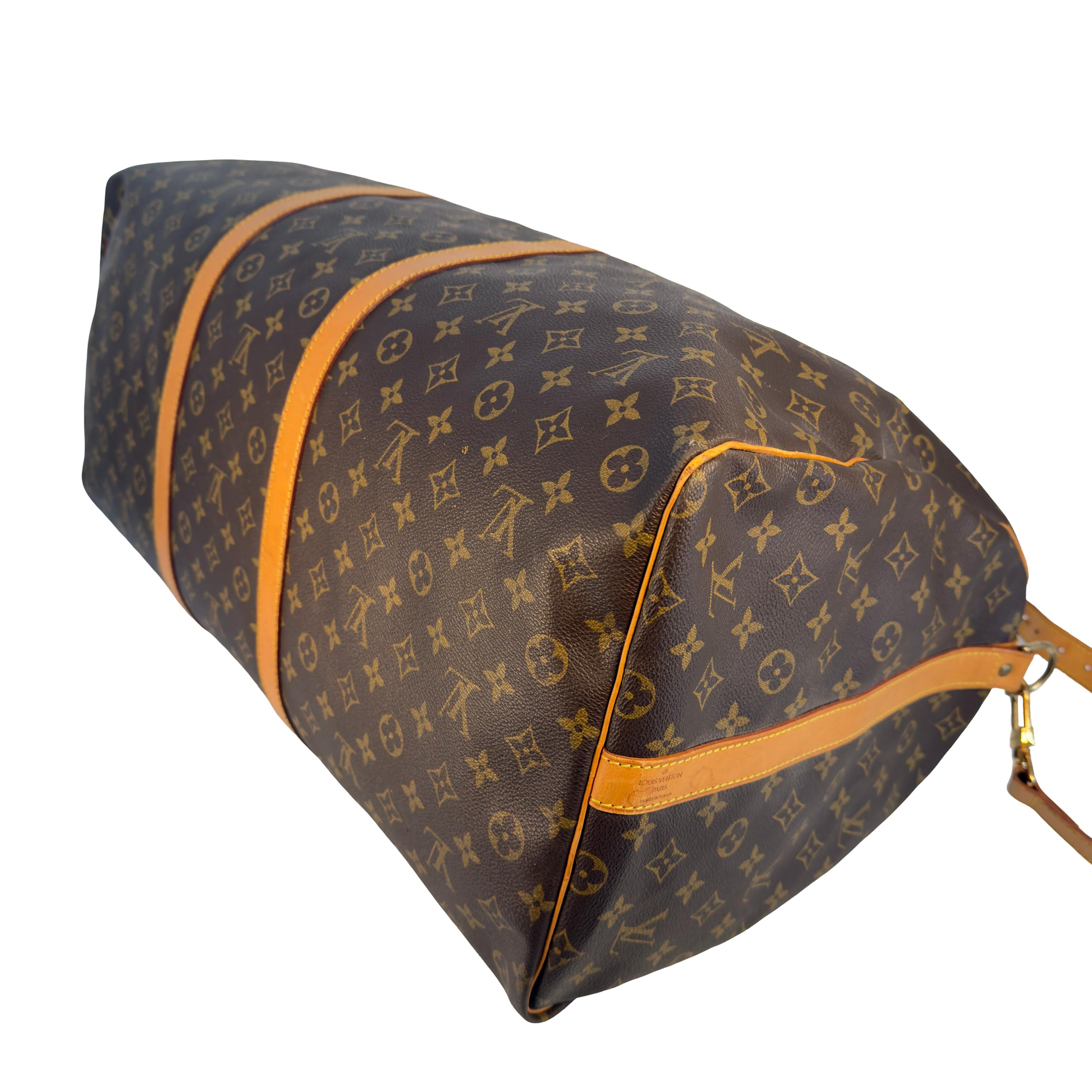 Louis Vuitton Keepall 60 Bandoulière Braun Monogram Canvas