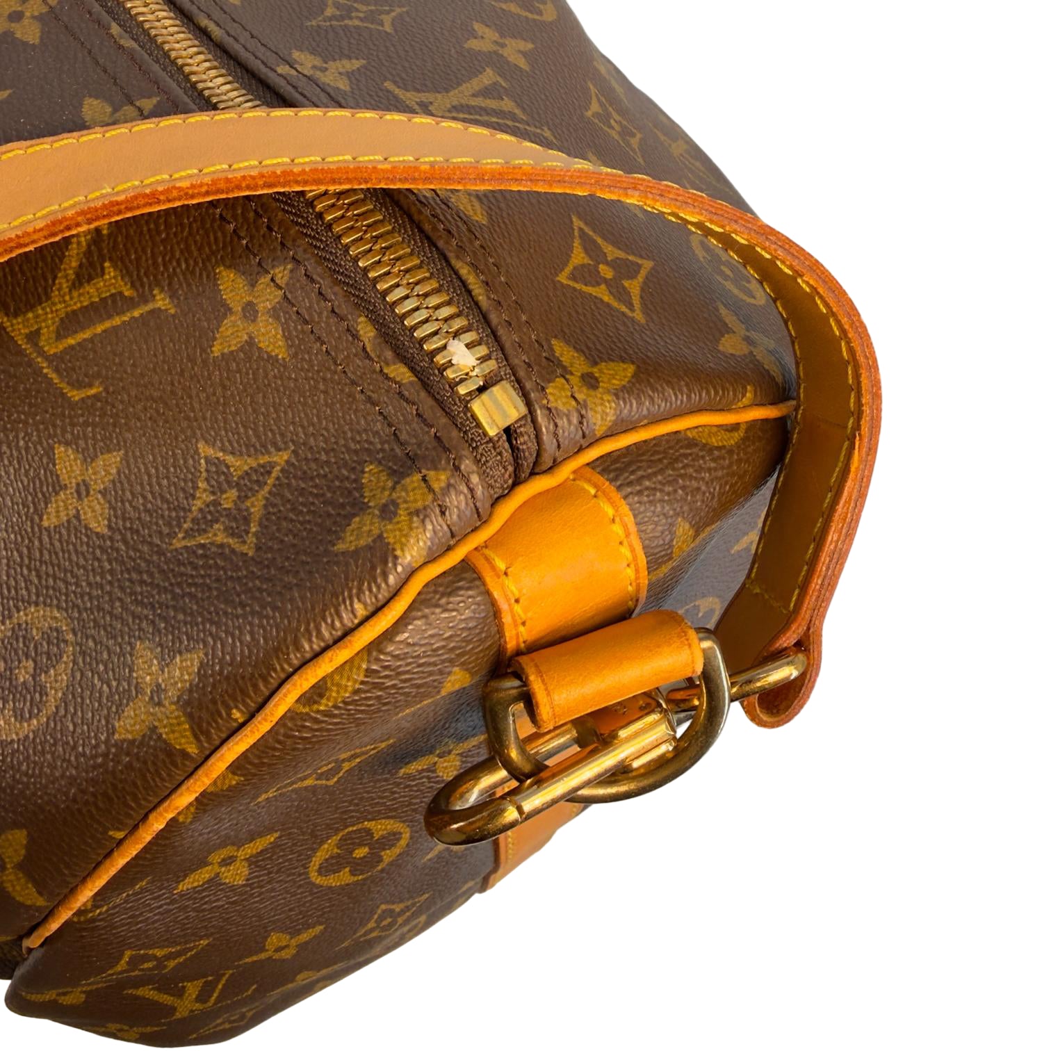Louis Vuitton Keepall 60 Bandoulière Braun Monogram Canvas