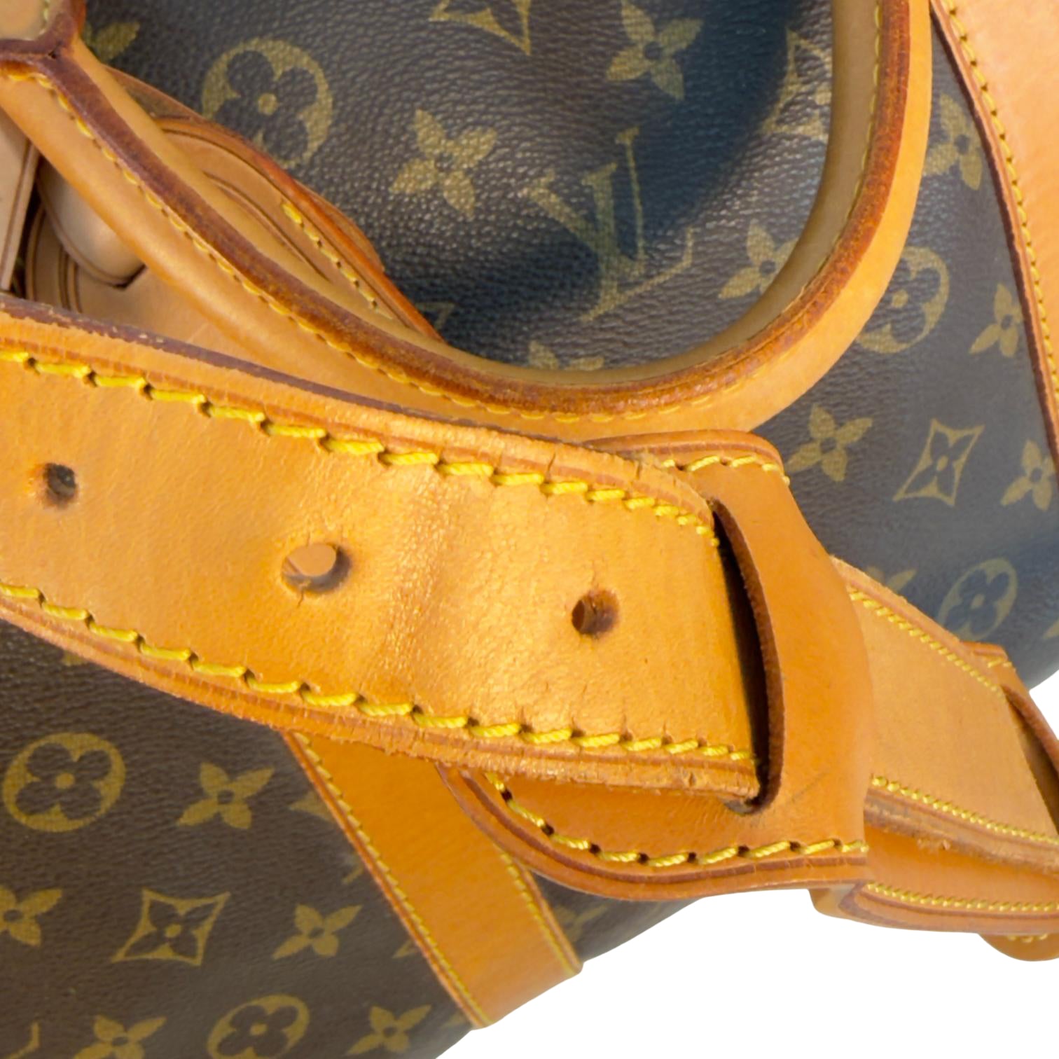 Louis Vuitton Keepall 60 Bandoulière Braun Monogram Canvas