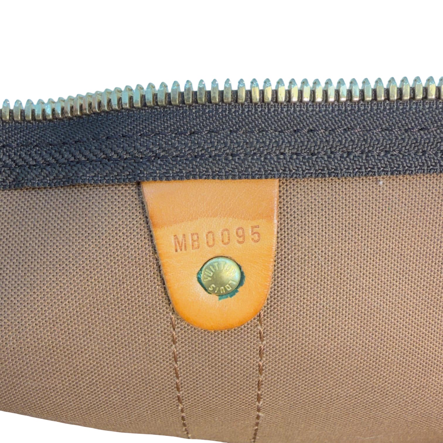 Louis Vuitton Keepall 50 Bandoulière Braun Monogram Canvas