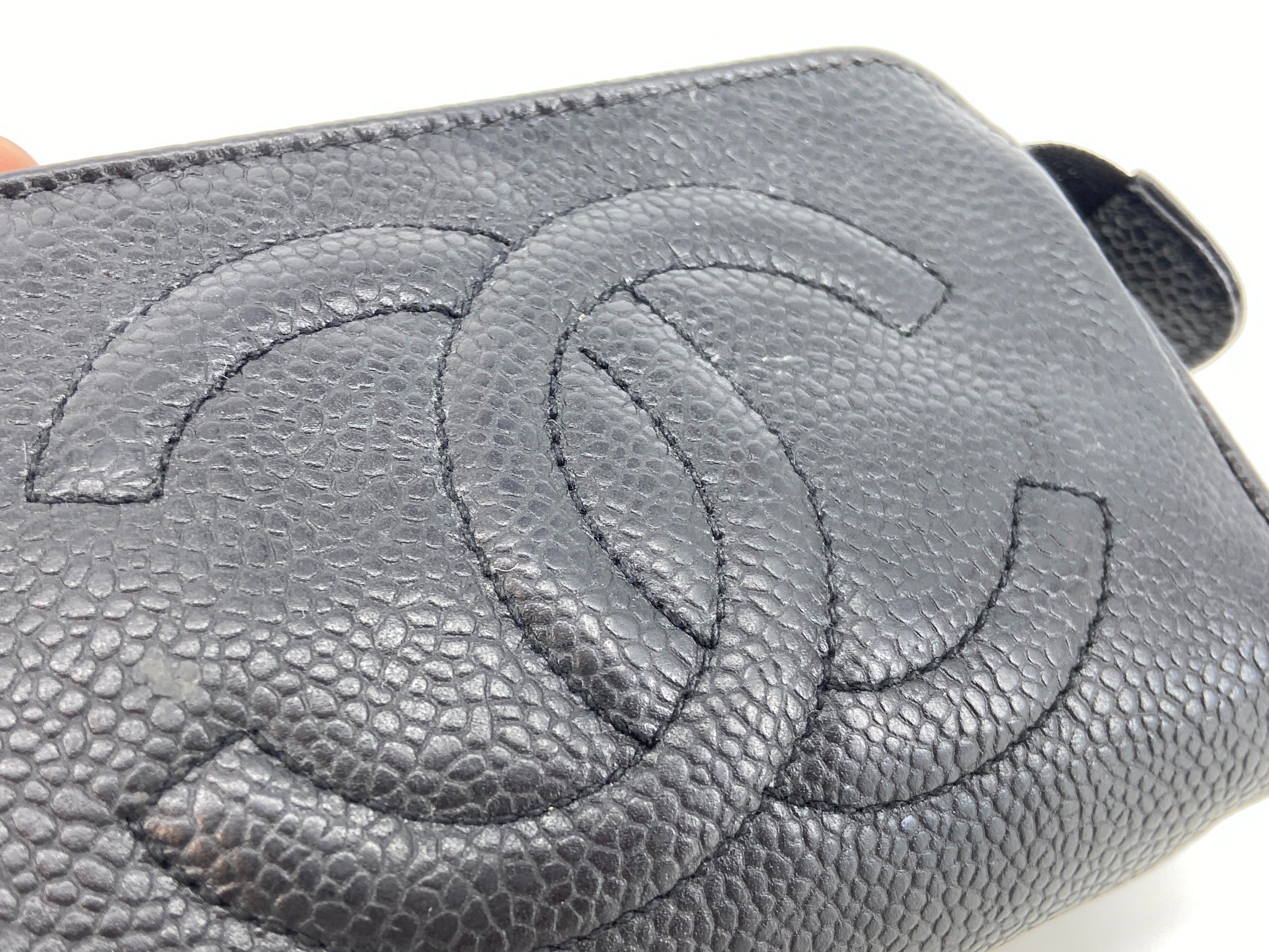 Chanel CC Pouch Black Caviar Leather