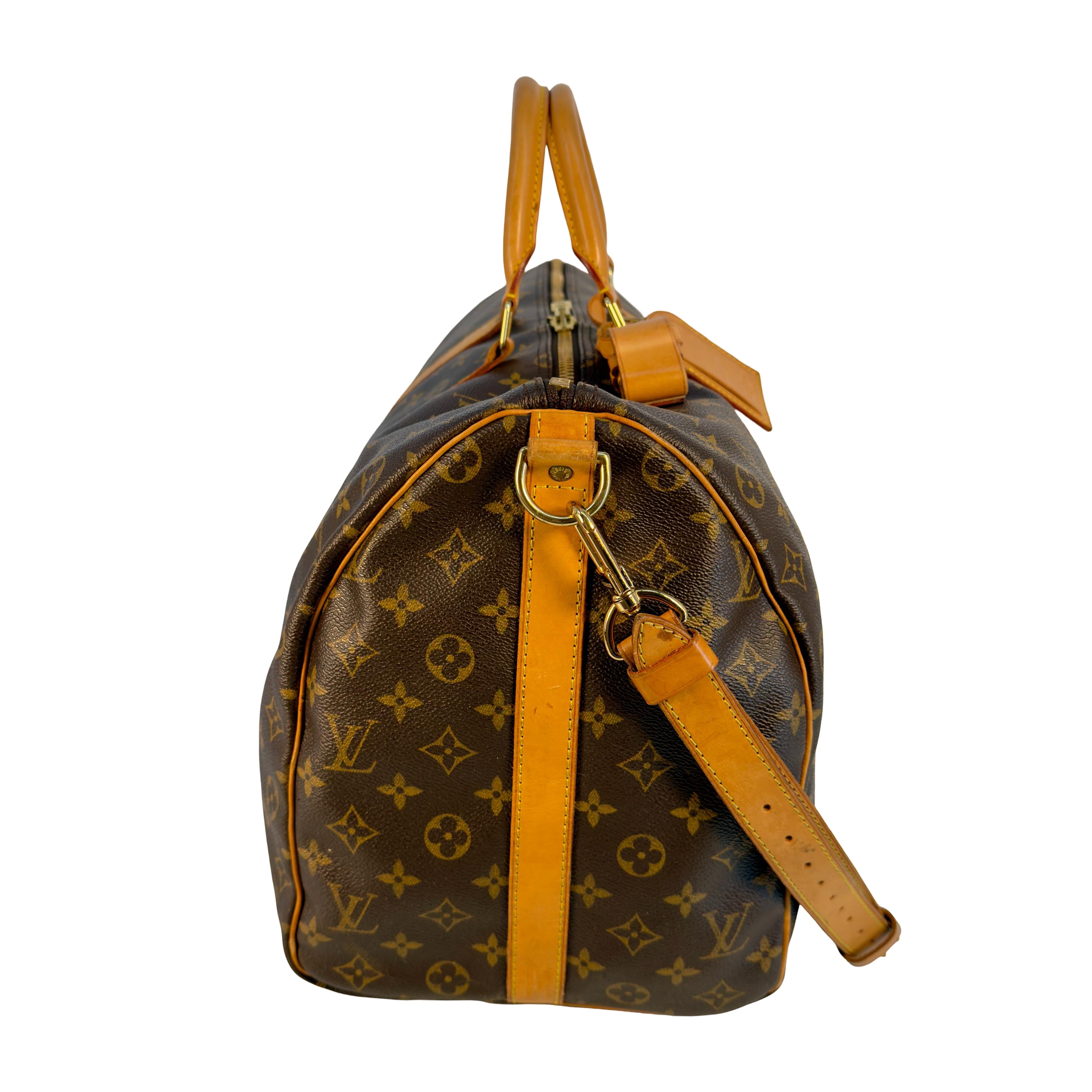 Louis Vuitton Keepall 50 Bandoulière Braun Monogram Canvas