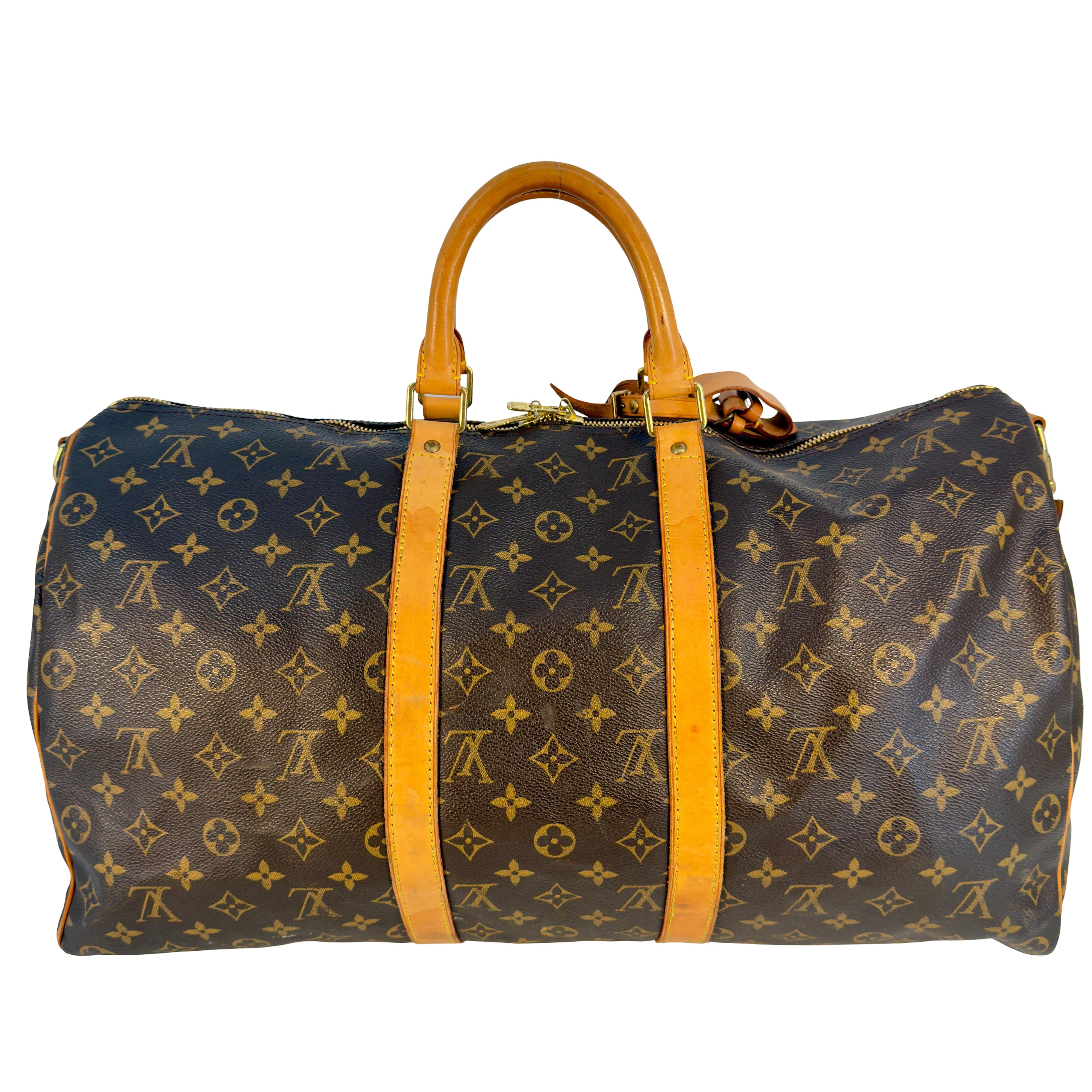 Louis Vuitton Keepall 50 Bandoulière Braun Monogram Canvas