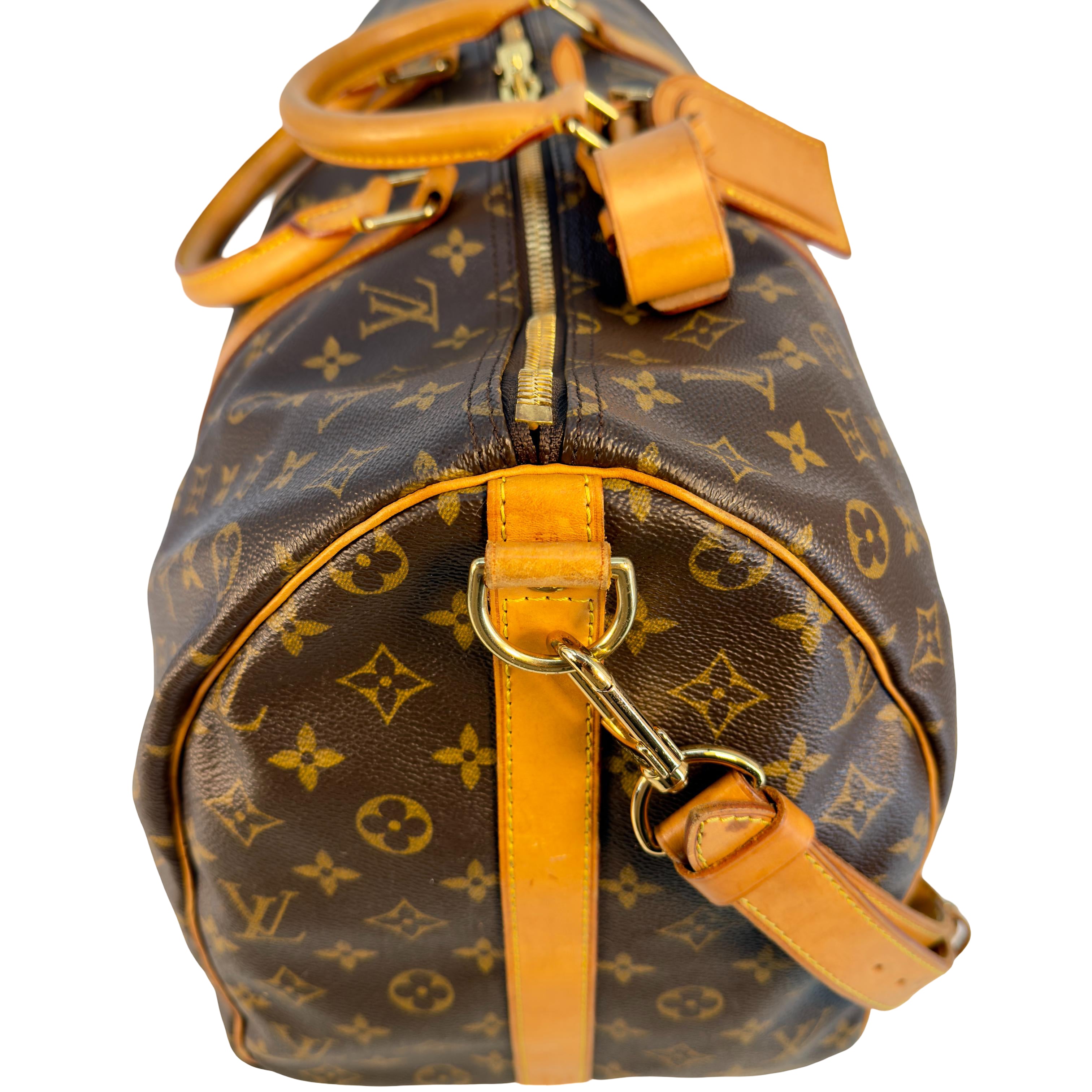 Louis Vuitton Keepall 50 Bandoulière Braun Monogram Canvas