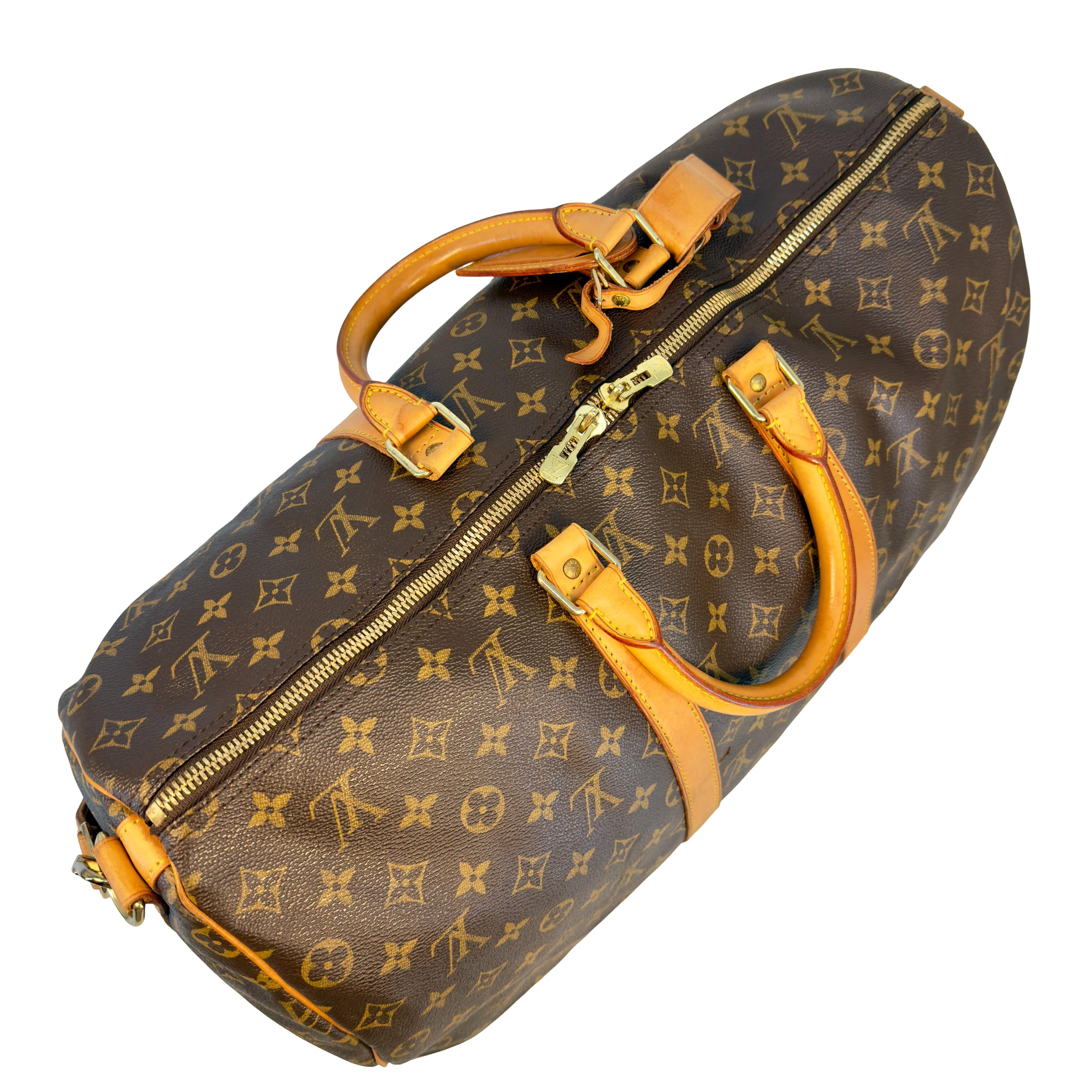 Louis Vuitton Keepall 50 Bandoulière Braun Monogram Canvas