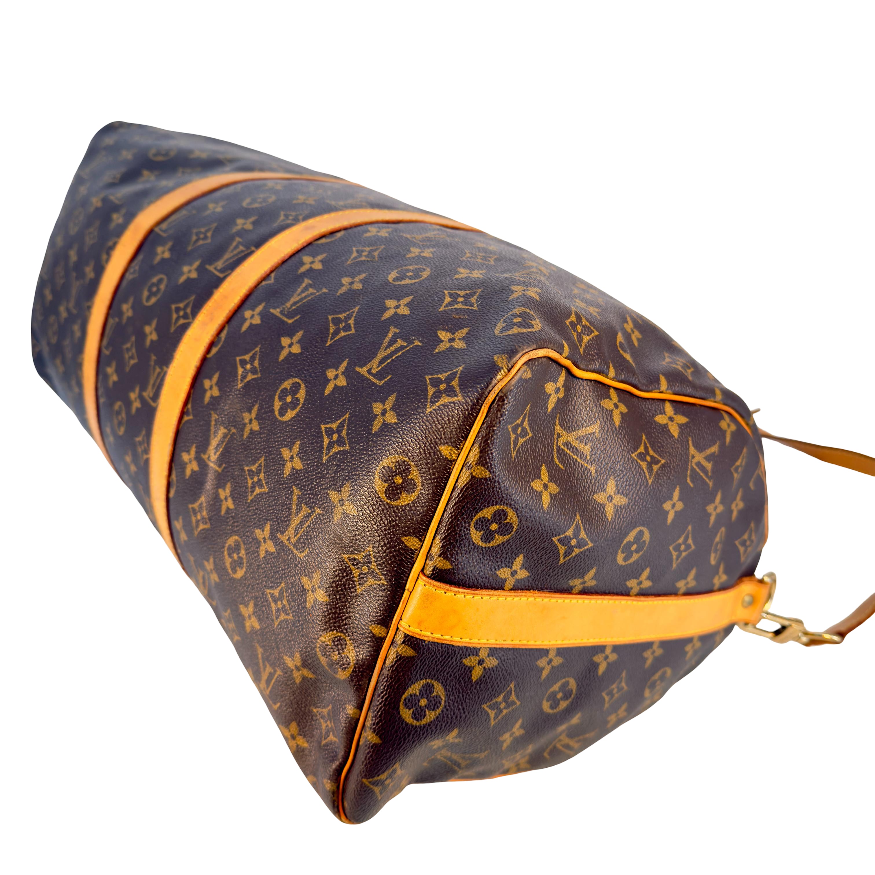 Louis Vuitton Keepall 50 Bandoulière Braun Monogram Canvas