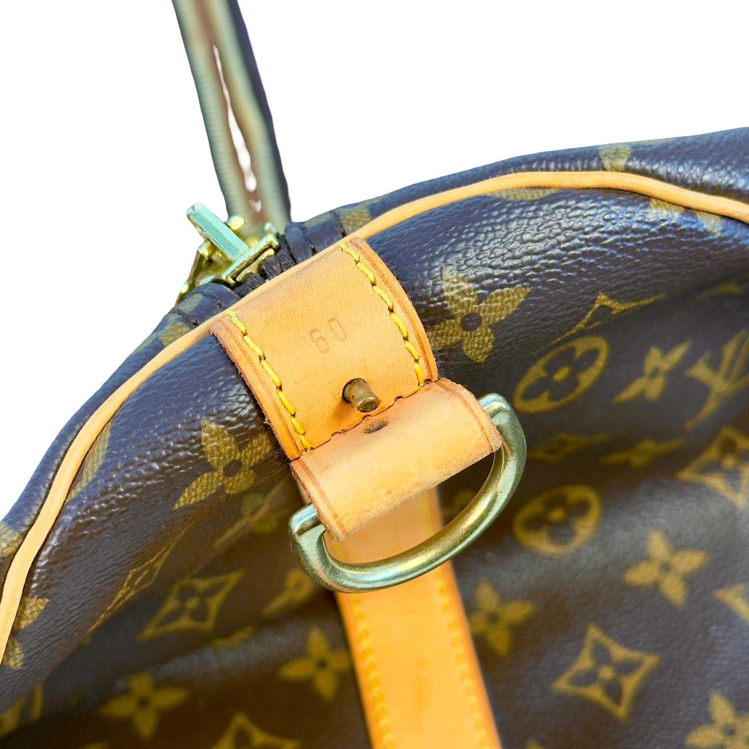 Louis Vuitton Keepall 60 Bandoulière Braun Monogram Canvas