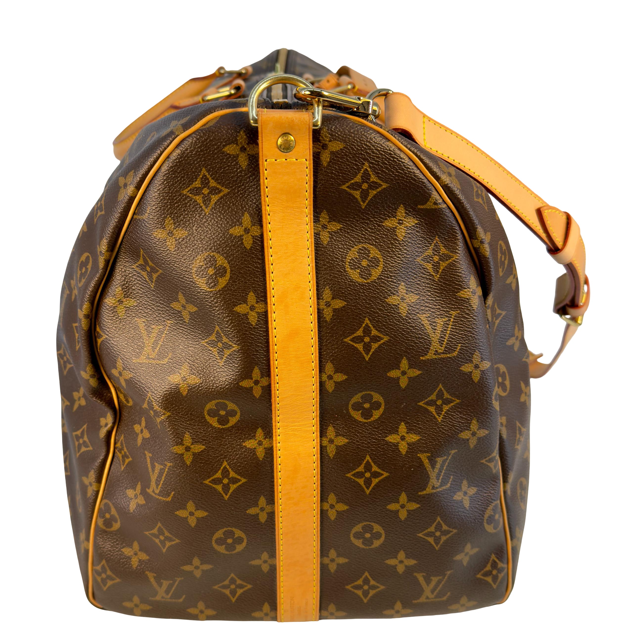 Louis Vuitton Keepall 60 Bandoulière Braun Monogram Canvas