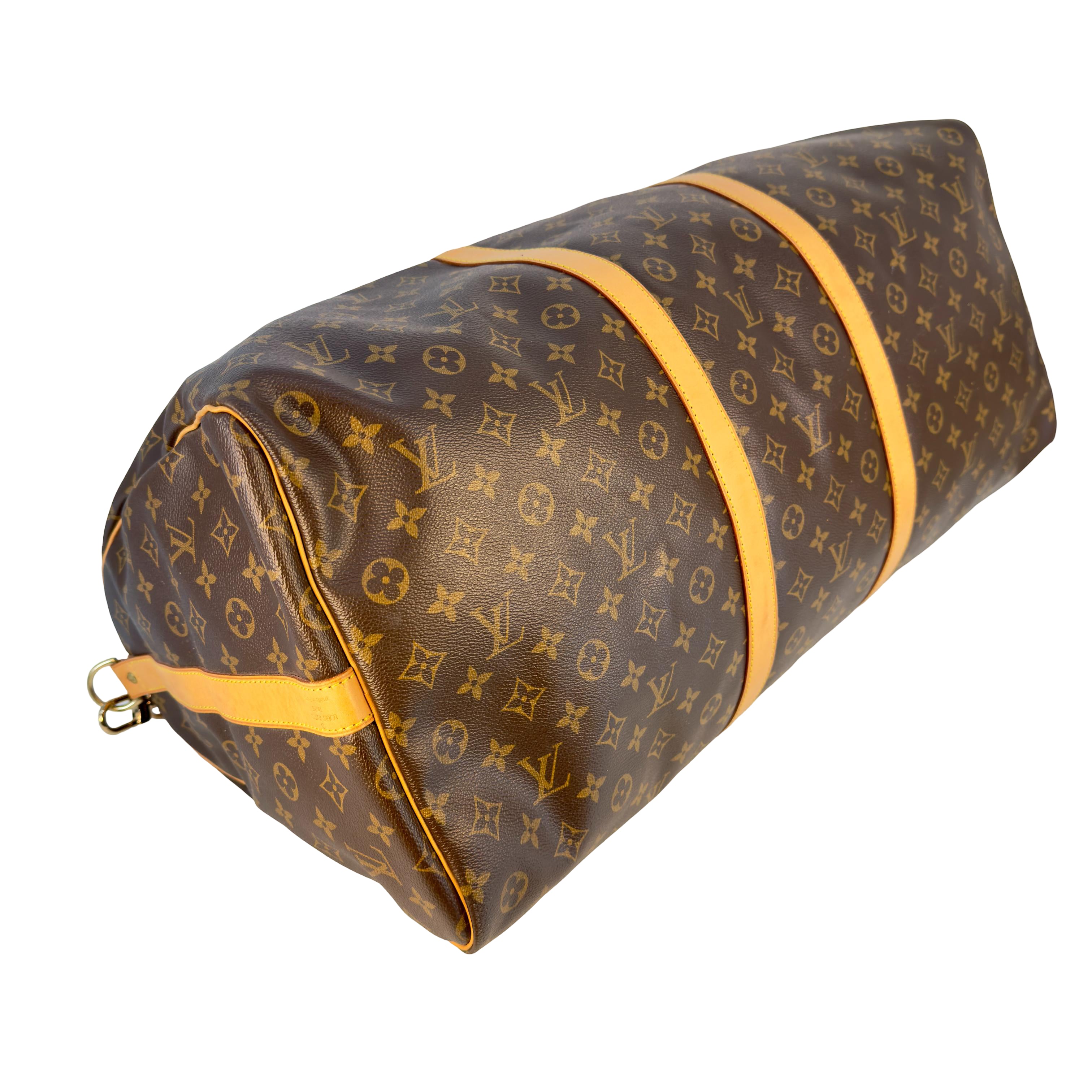 Louis Vuitton Keepall 60 Bandoulière Braun Monogram Canvas