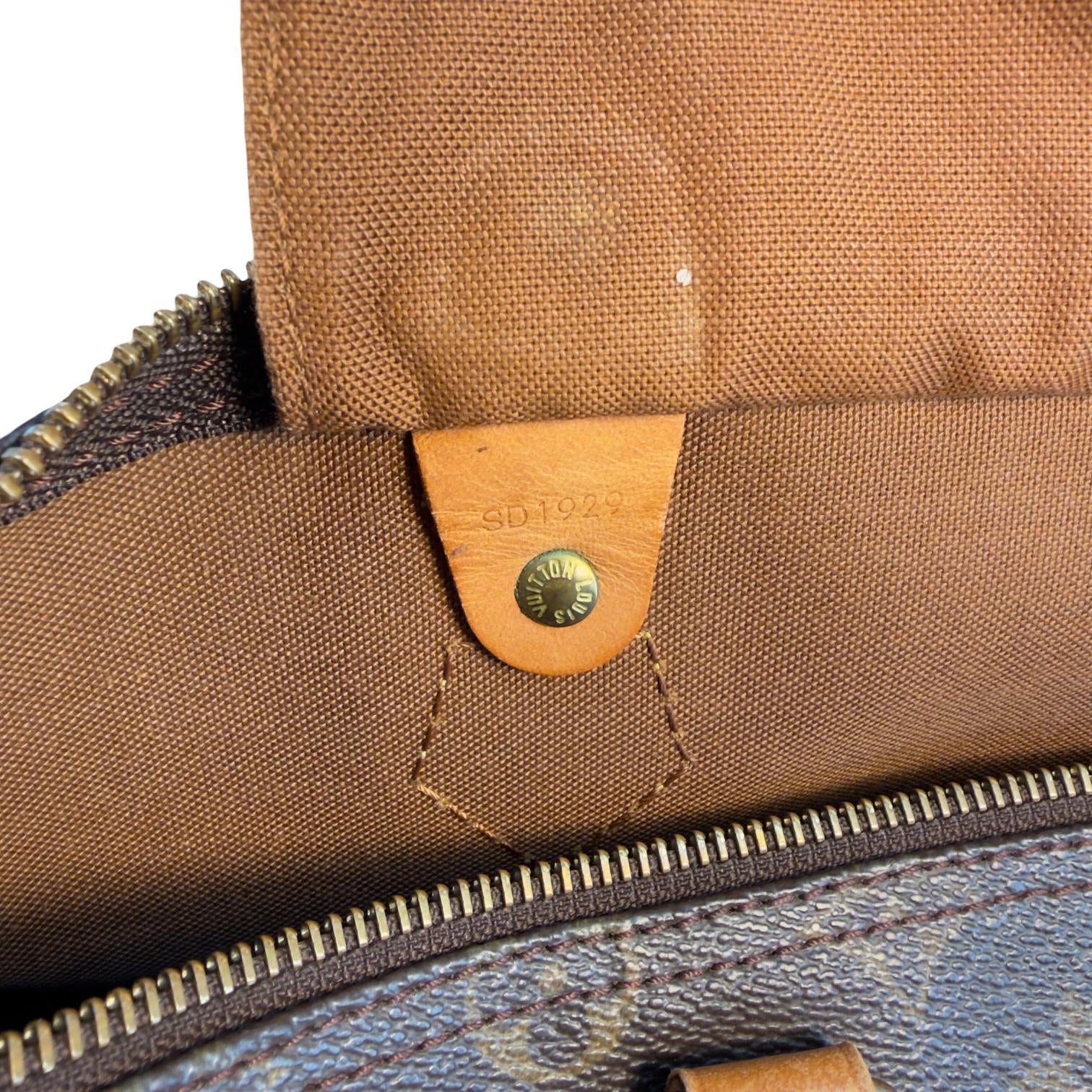 Louis Vuitton Speedy 35 Braun Monogram Canvas