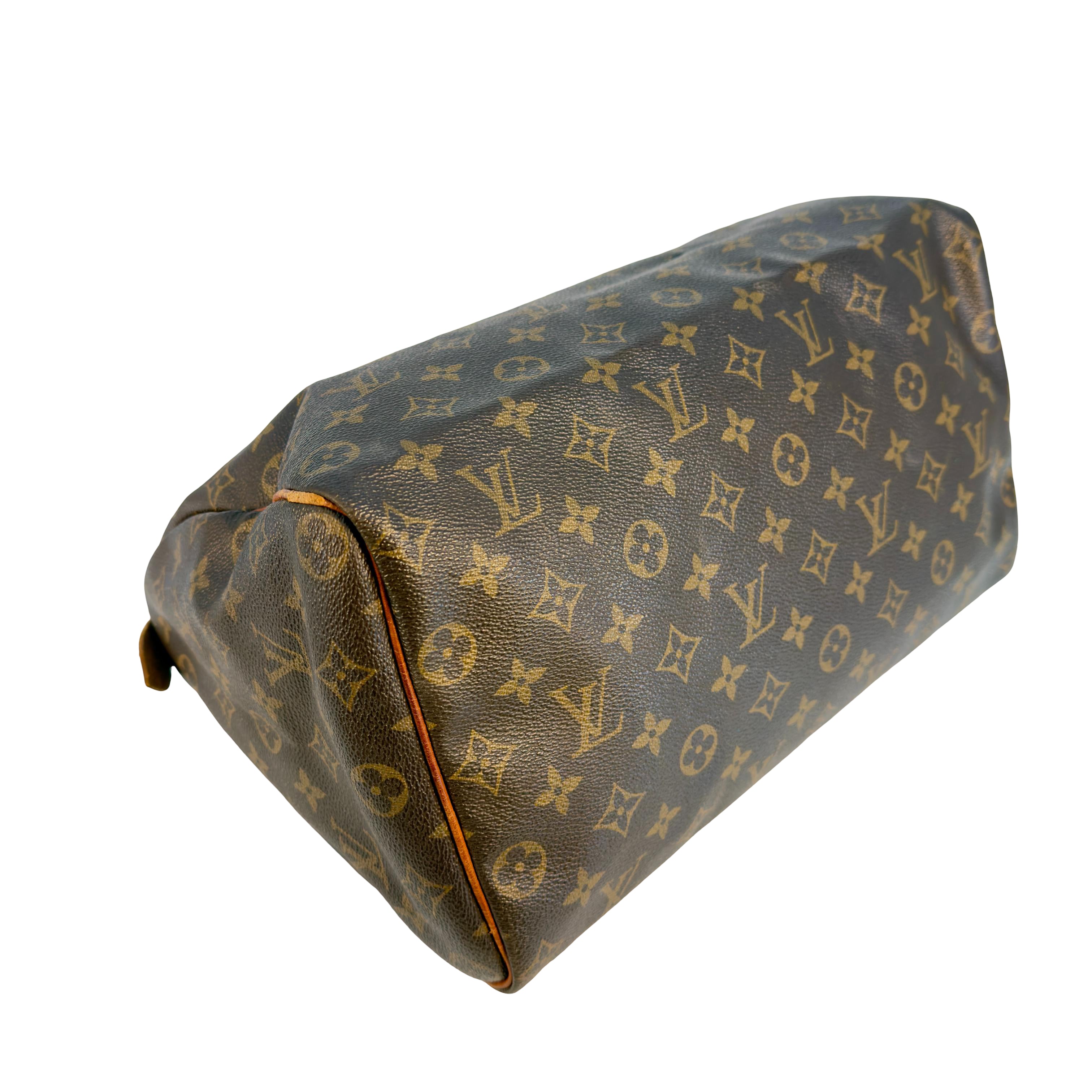 Louis Vuitton Speedy 35 Braun Monogram Canvas