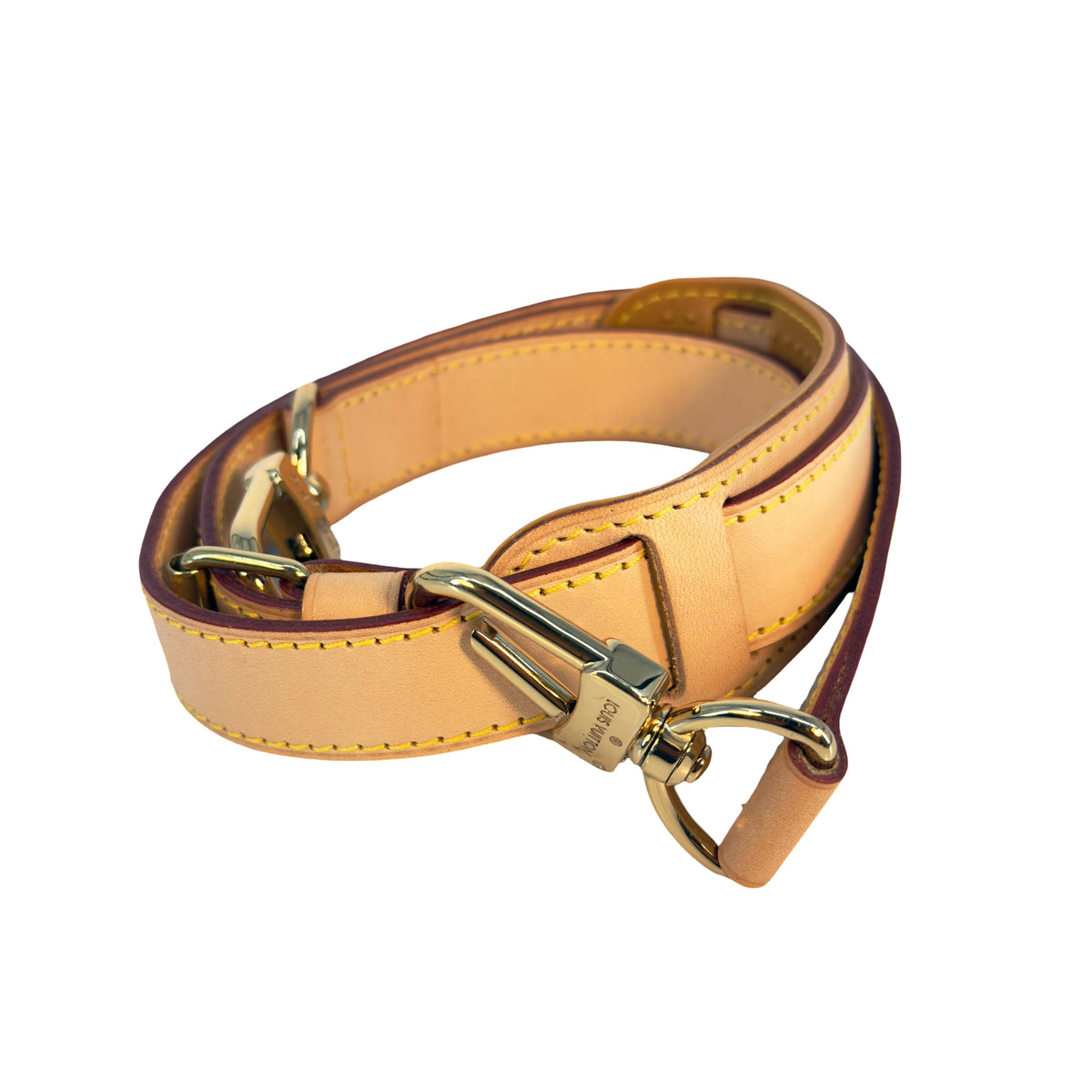 Louis Vuitton Keepall Strap Schulterband Braun Vachetta Leder