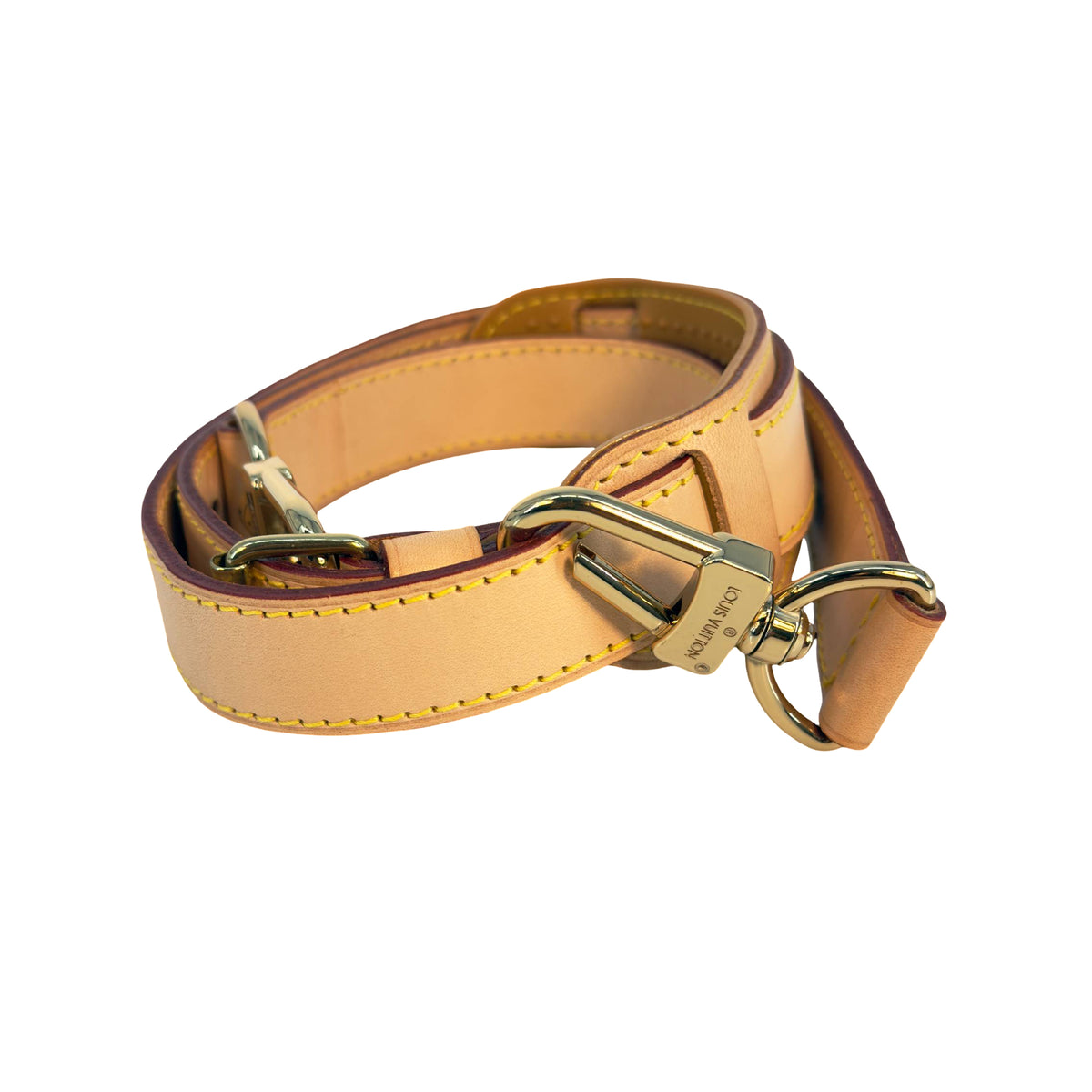 Louis Vuitton Keepall Strap Schulterband Braun Vachetta Leder