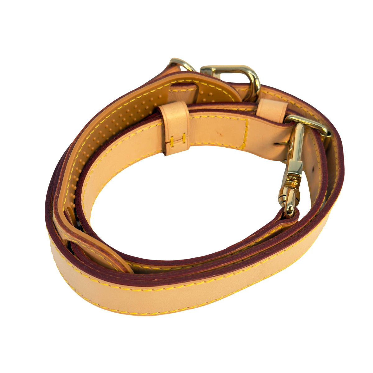 Louis Vuitton Keepall Strap Schulterband Braun Vachetta Leder