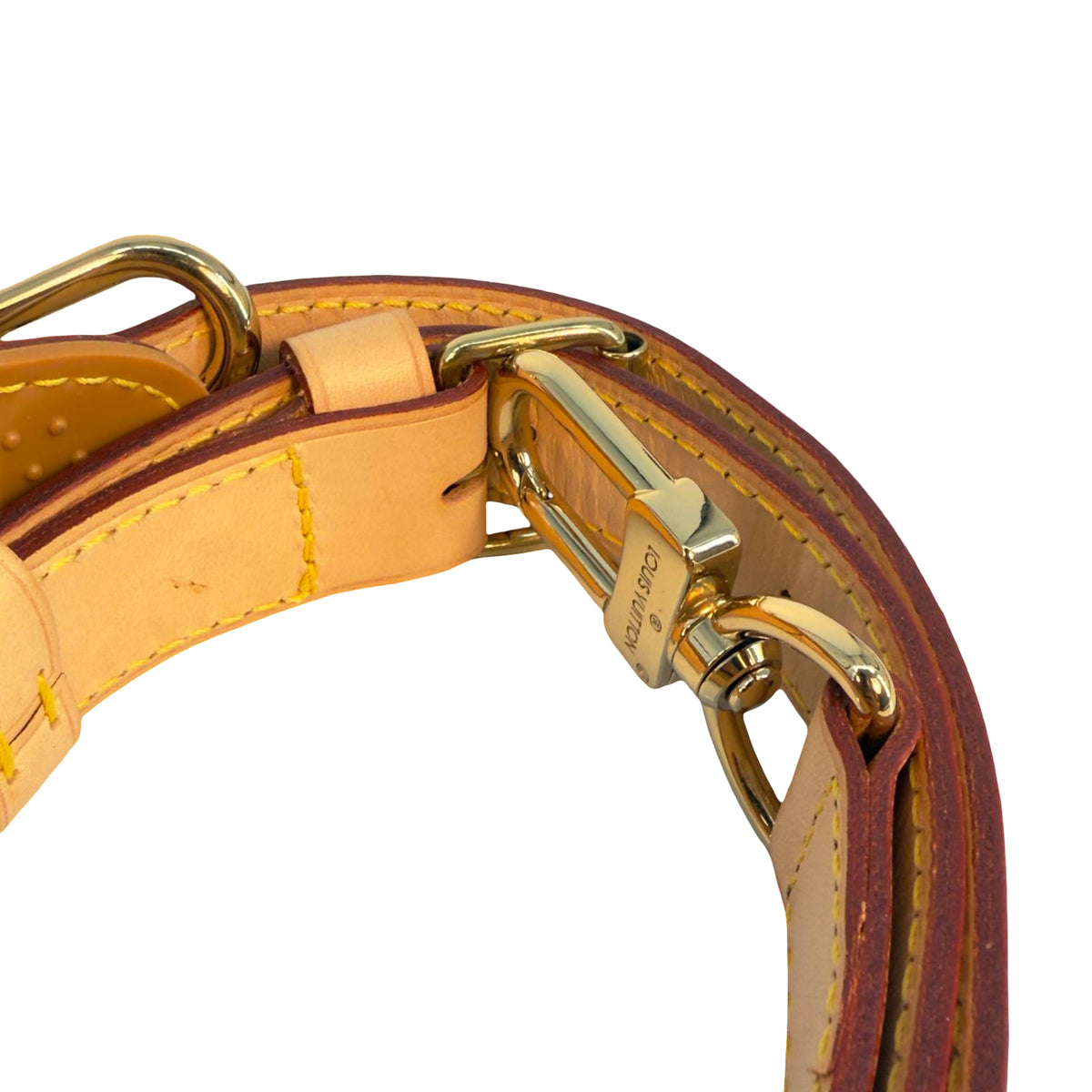 Louis Vuitton Keepall Strap Schulterband Braun Vachetta Leder