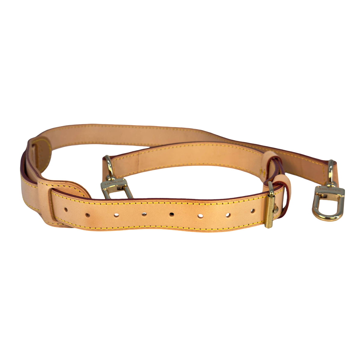 Louis Vuitton Keepall Strap Schulterband Braun Vachetta Leder
