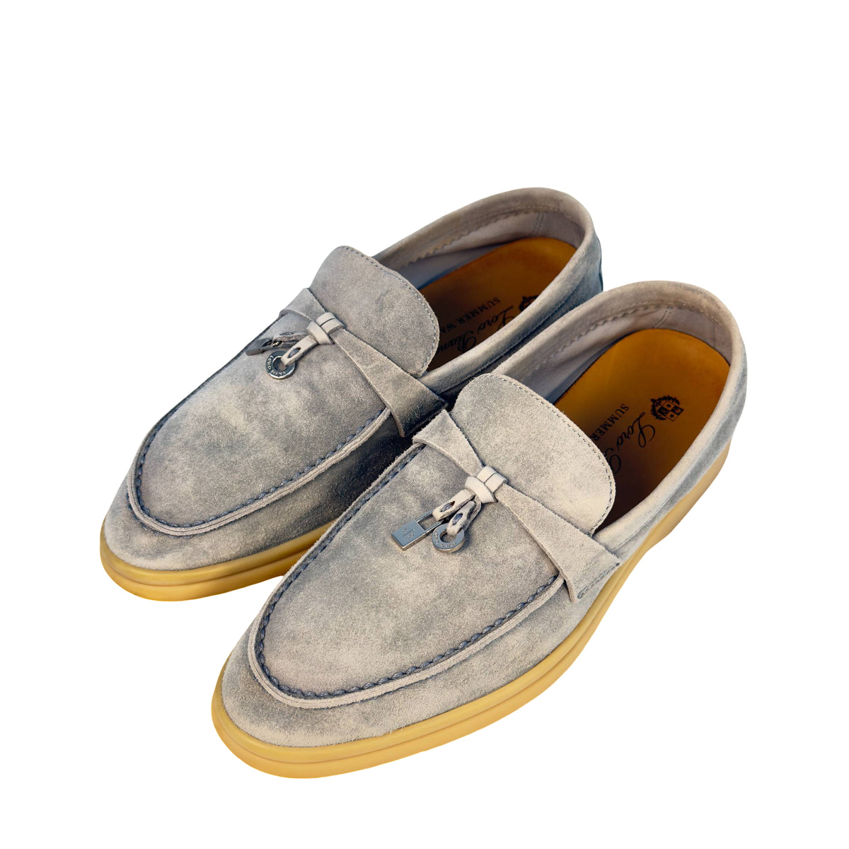 Loro Piana Summer Charm Walk Hellblau Suede