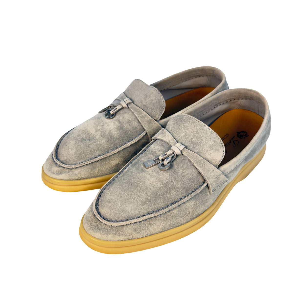 Loro Piana Summer Charm Walk Hellblau Suede