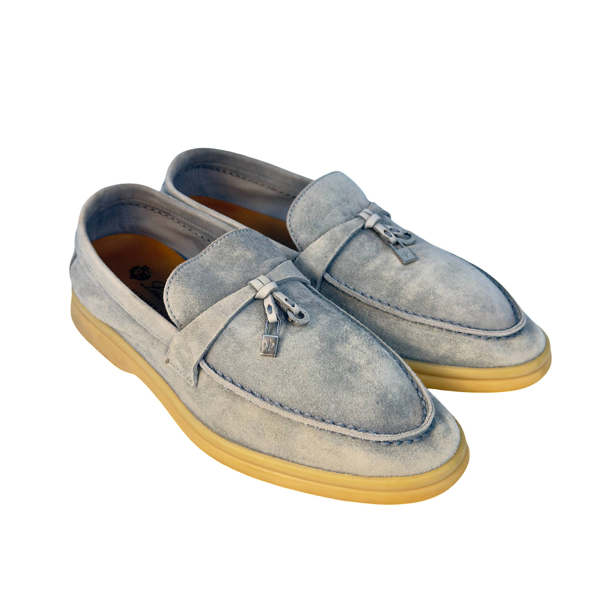 Loro Piana Summer Charm Walk Hellblau Suede