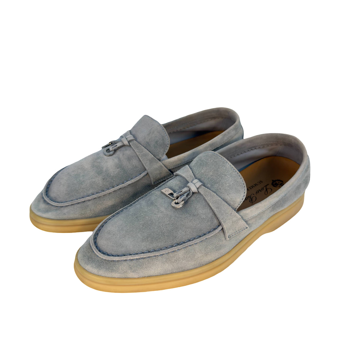 Loro Piana Summer Charm Walk Hellblau Suede