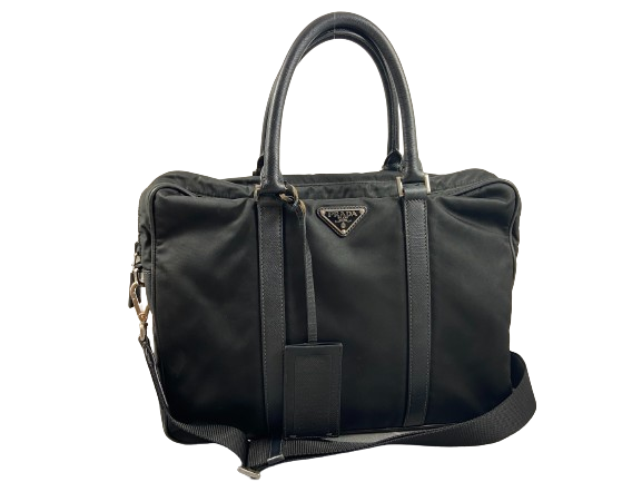 Prada Tessuto Nylon Business / Shoulder Bag Black