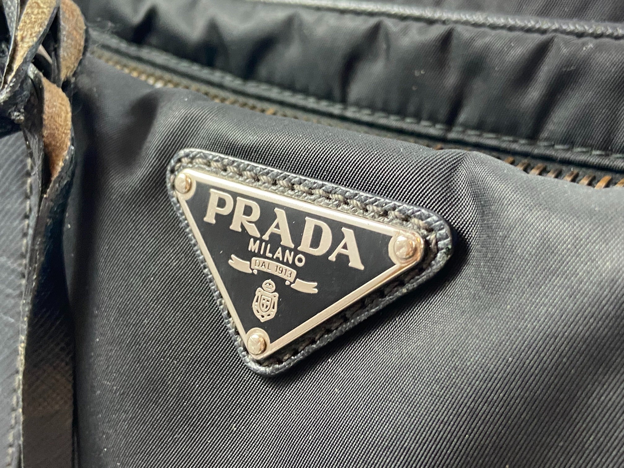 Prada Tessuto Nylon Business / Shoulder Bag Black