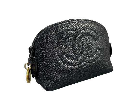 Chanel CC Pouch Black Caviar Leather