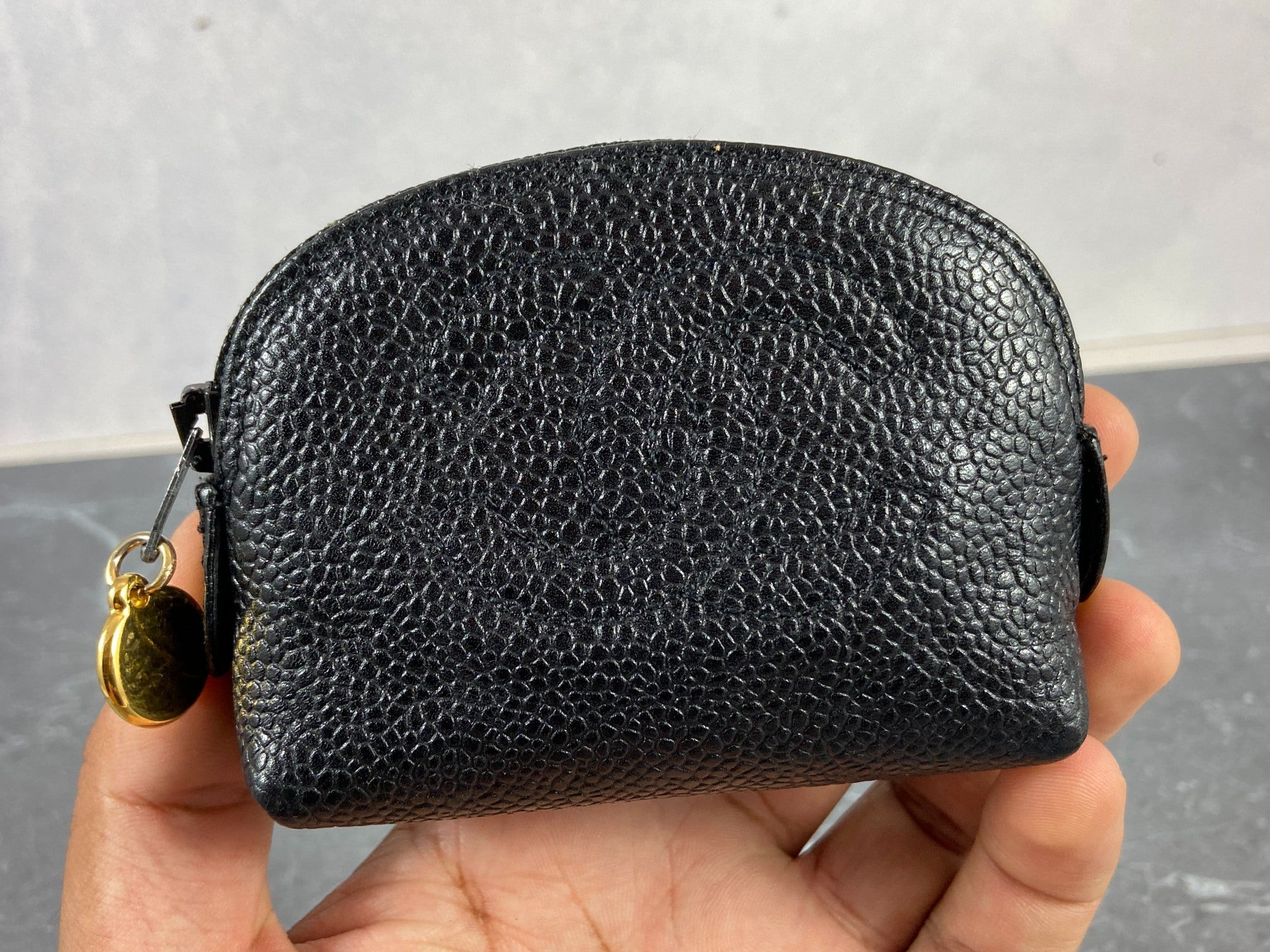 Chanel CC Pouch Black Caviar Leather