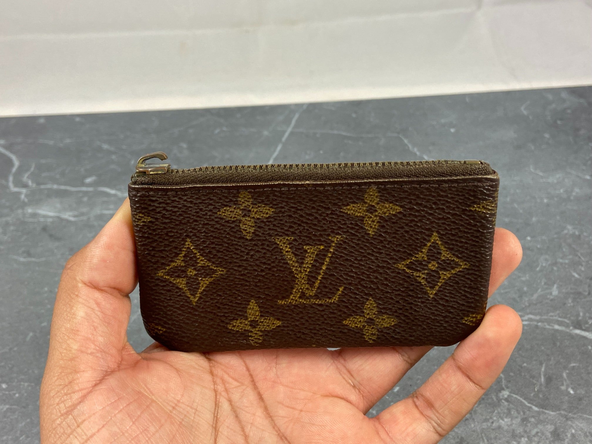 Louis Vuitton Pochette Cles Key Pouch Monogram Canvas