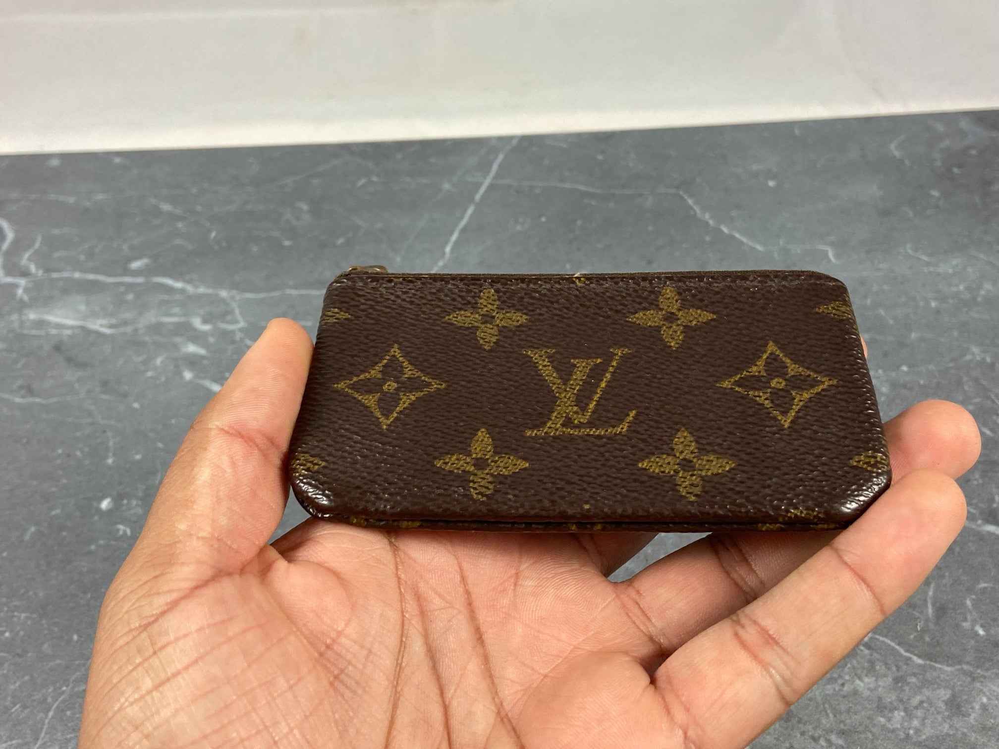 Louis Vuitton Pochette Cles Key Pouch Monogram Canvas