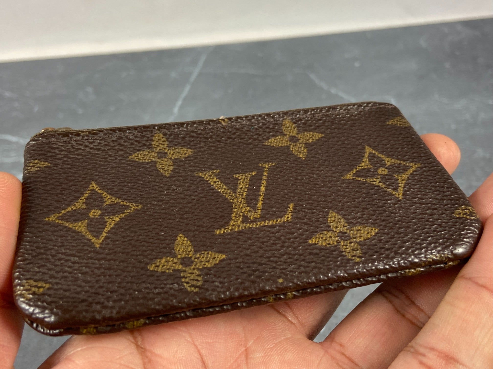 Louis Vuitton Pochette Cles Key Pouch Monogram Canvas