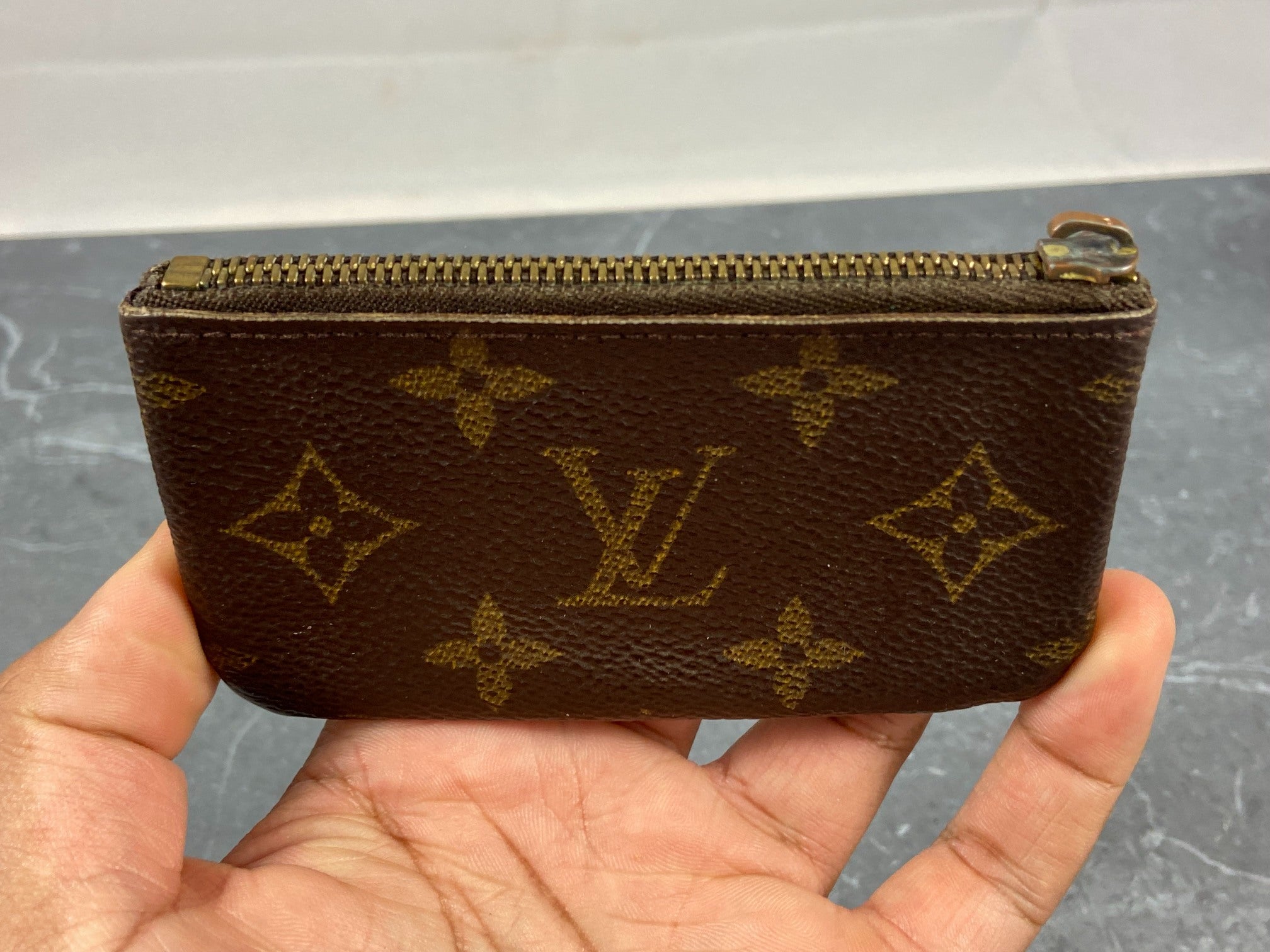 Louis Vuitton Pochette Cles Key Pouch Monogram Canvas