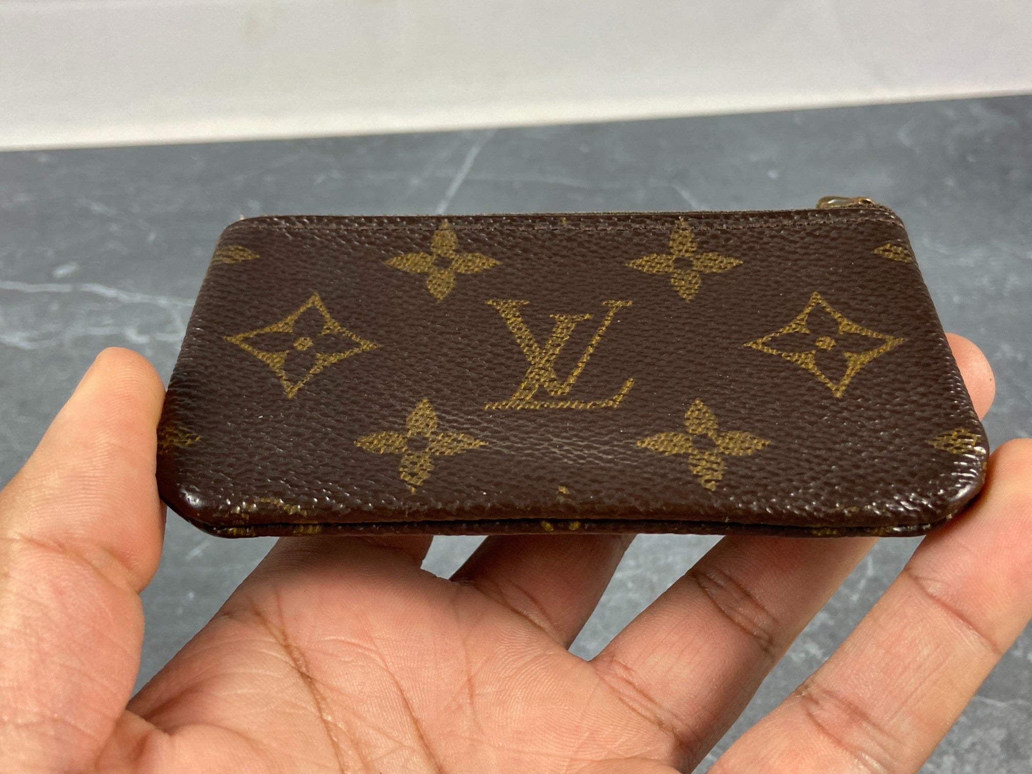 Louis Vuitton Pochette Cles Key Pouch Monogram Canvas