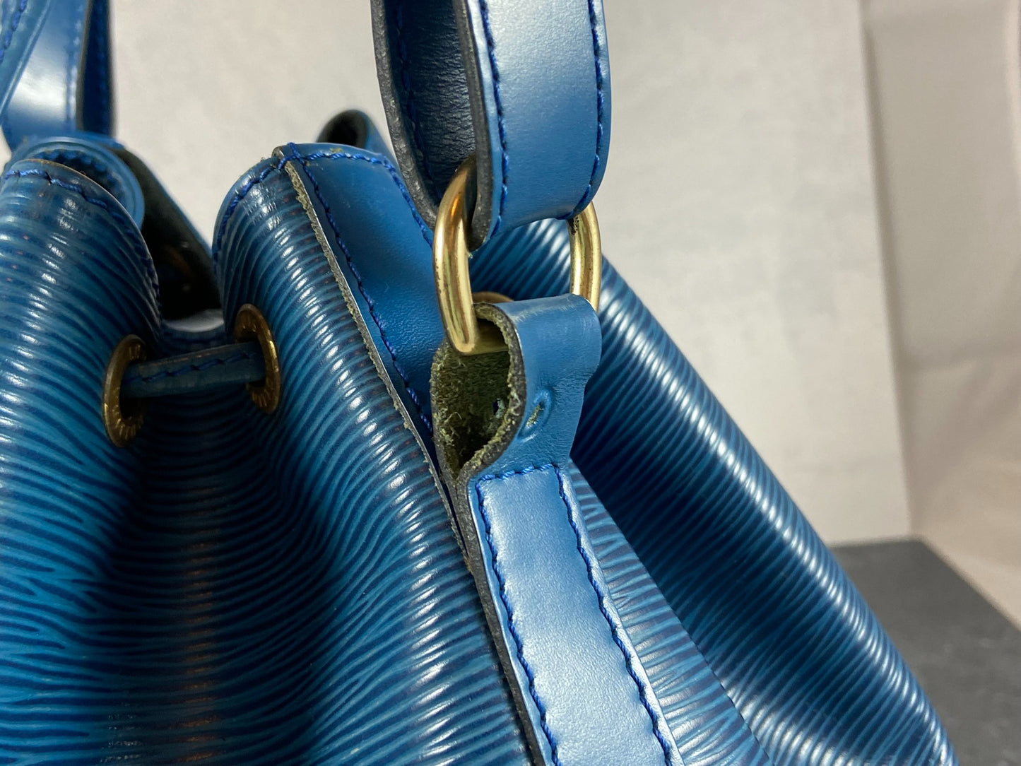 Louis Vuitton Sac Noé Petit Blue Epi Leather