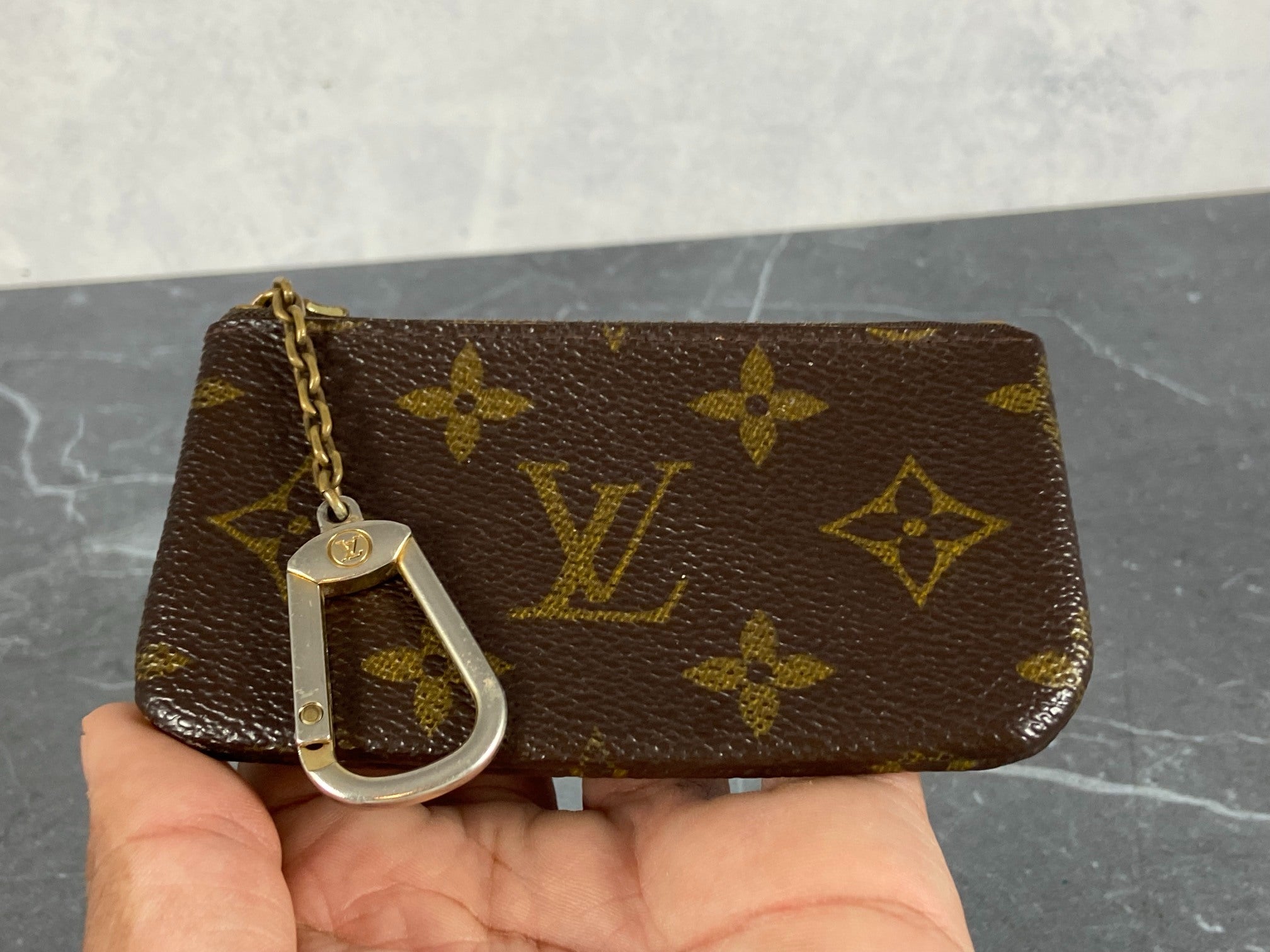 Louis Vuitton Pochette Cles Key Pouch Monogram Canvas