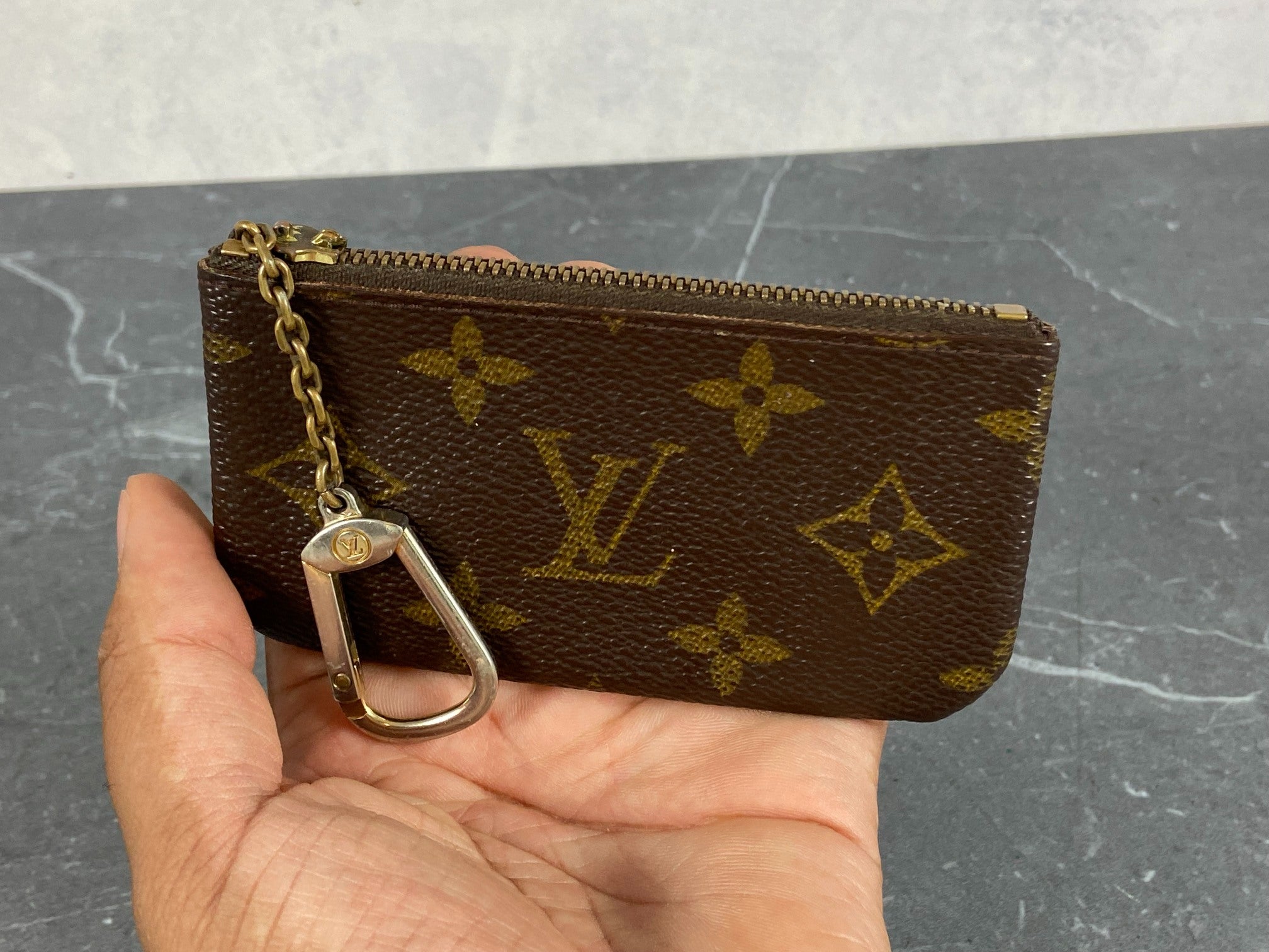 Louis Vuitton Pochette Cles Key Pouch Monogram Canvas