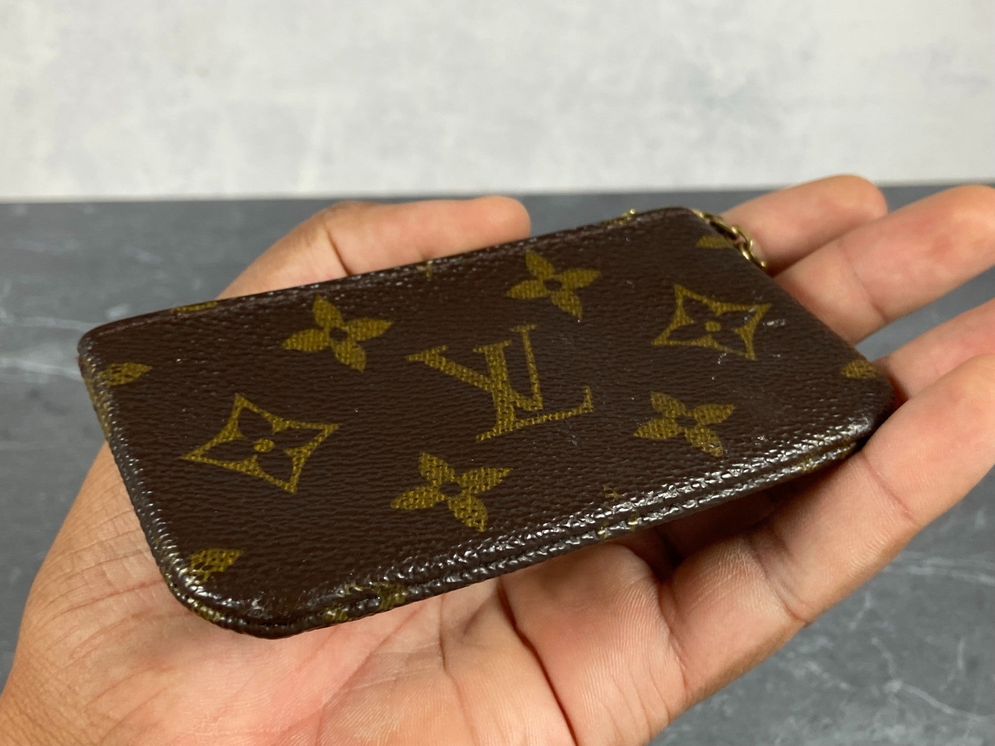 Louis Vuitton Pochette Cles Key Pouch Monogram Canvas