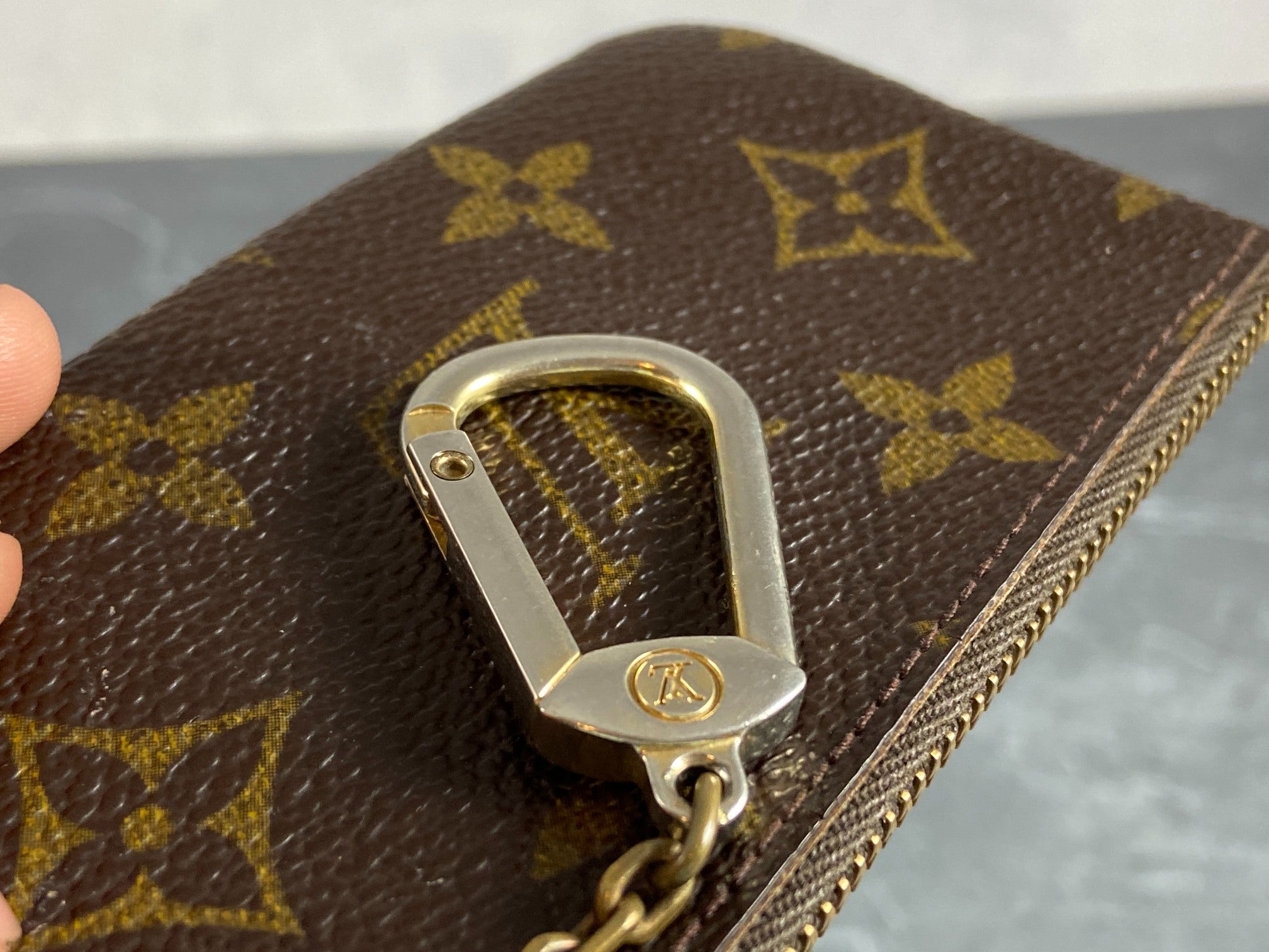 Louis Vuitton Pochette Cles Key Pouch Monogram Canvas