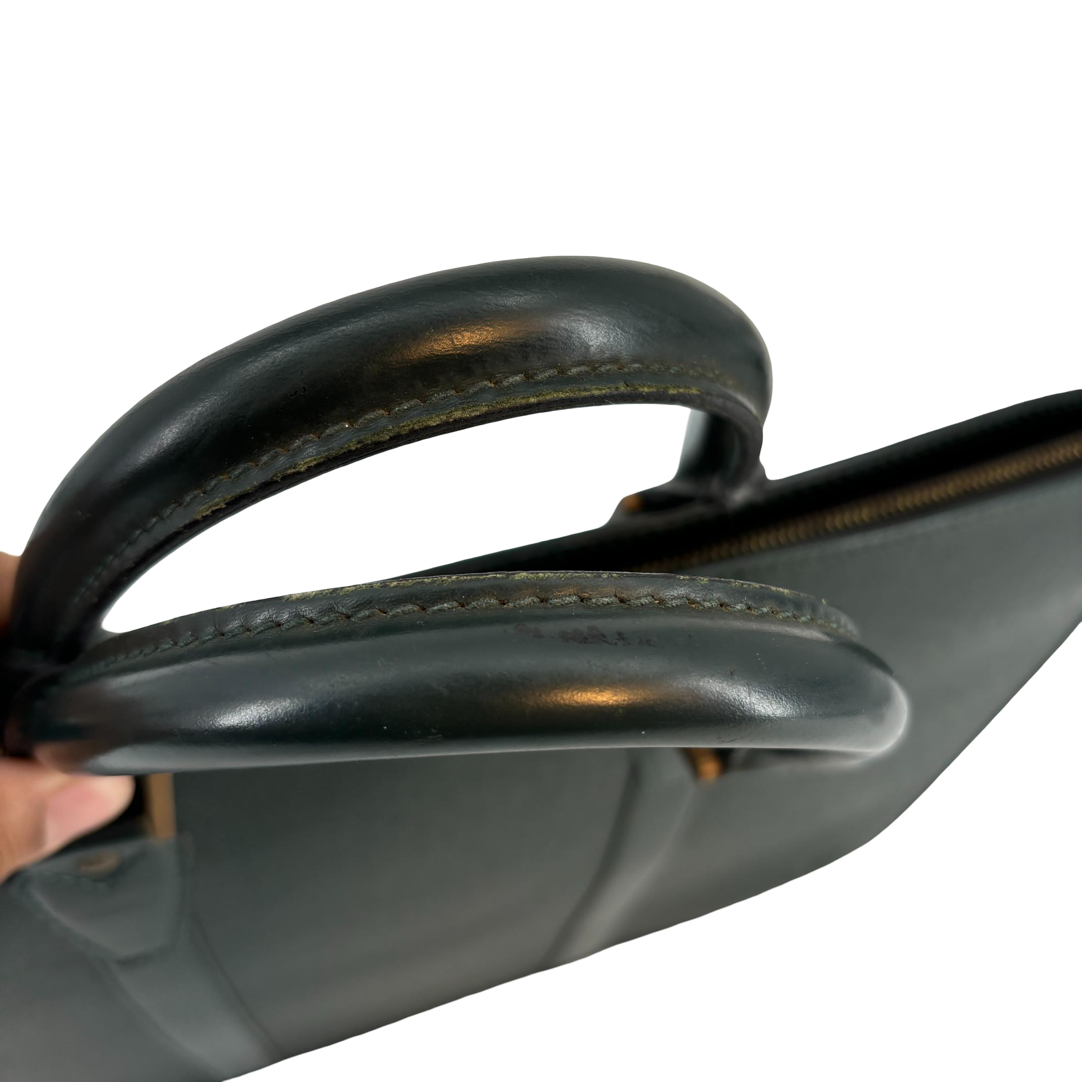 Louis Vuitton Porte Documents Rozan Epicea Green Taiga Leather