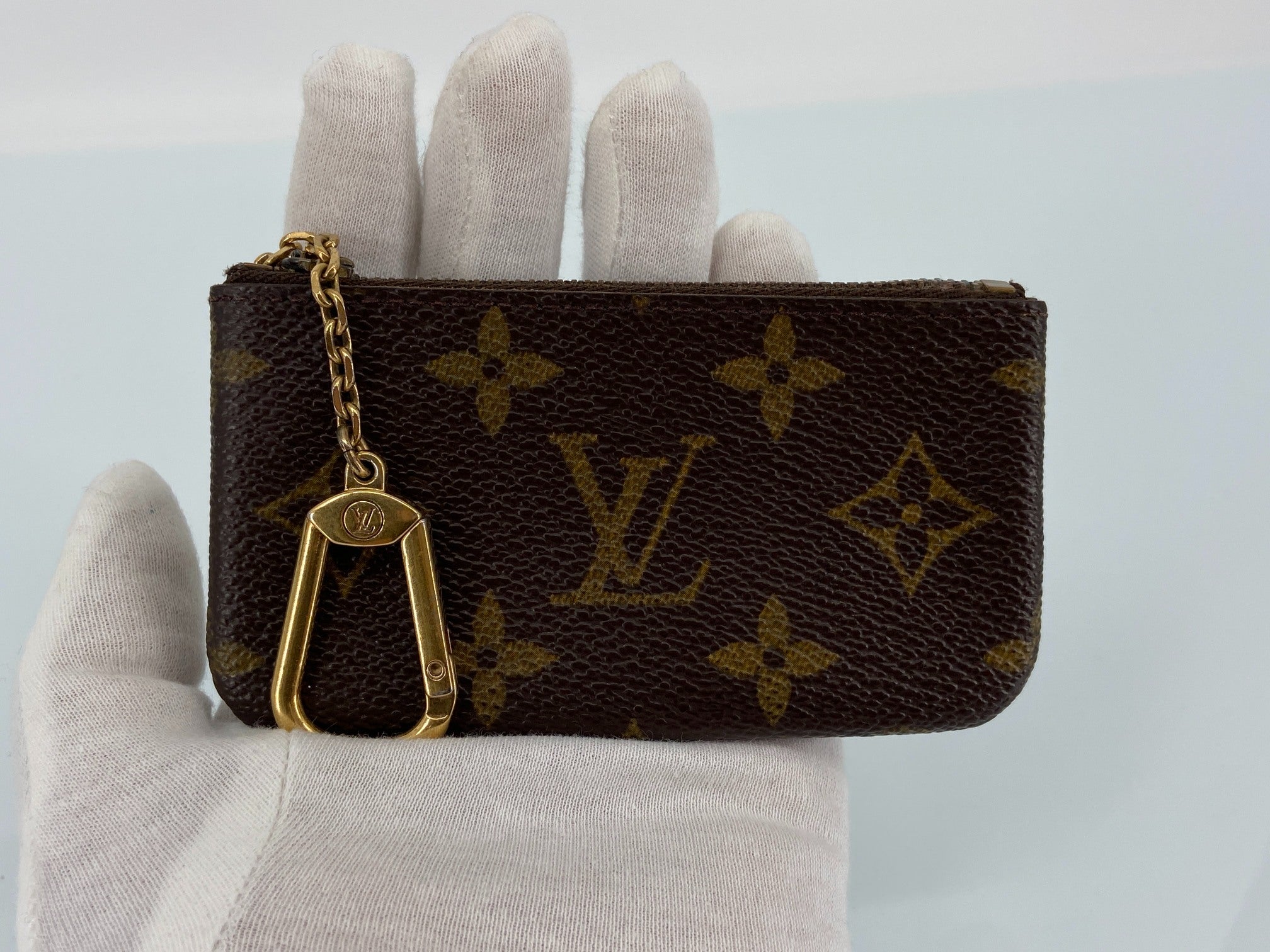 Louis Vuitton Pochette Cles Key Pouch Monogram Canvas