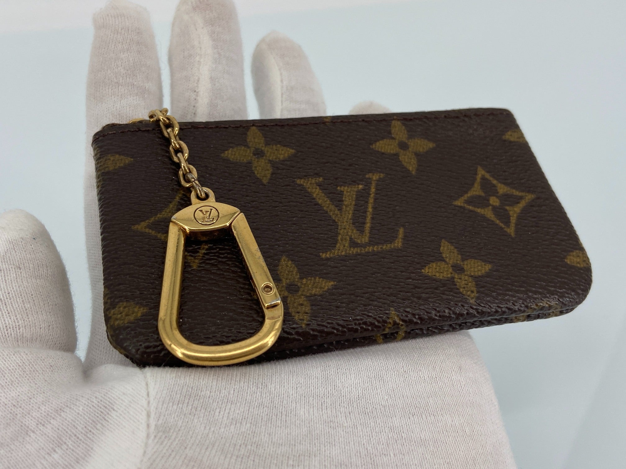 Louis Vuitton Pochette Cles Key Pouch Monogram Canvas