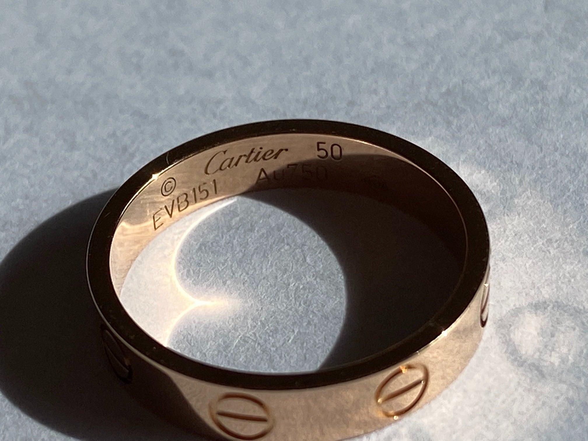 Cartier Love Ring Rose Gold Size 50