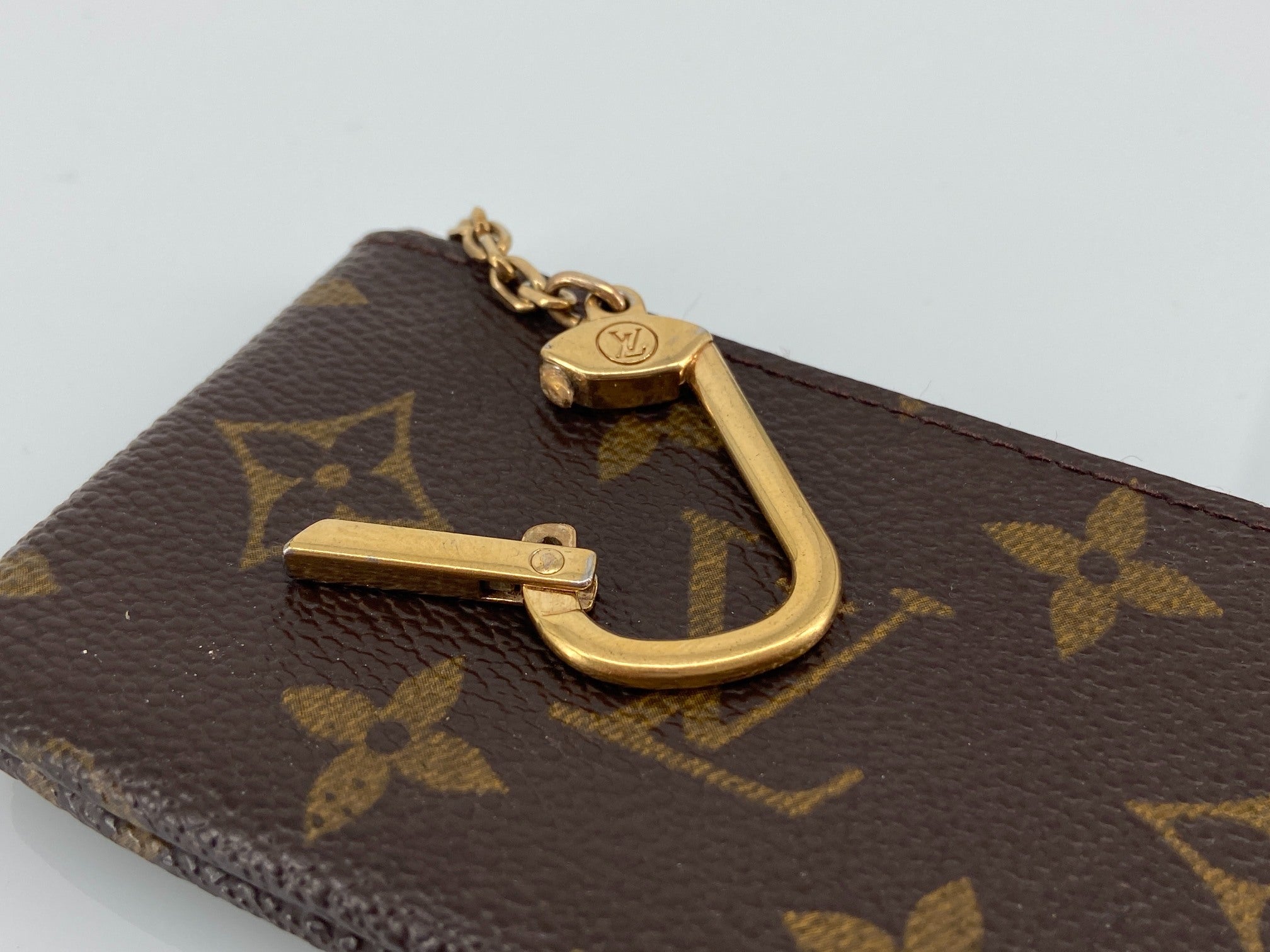 Louis Vuitton Pochette Cles Key Pouch Monogram Canvas