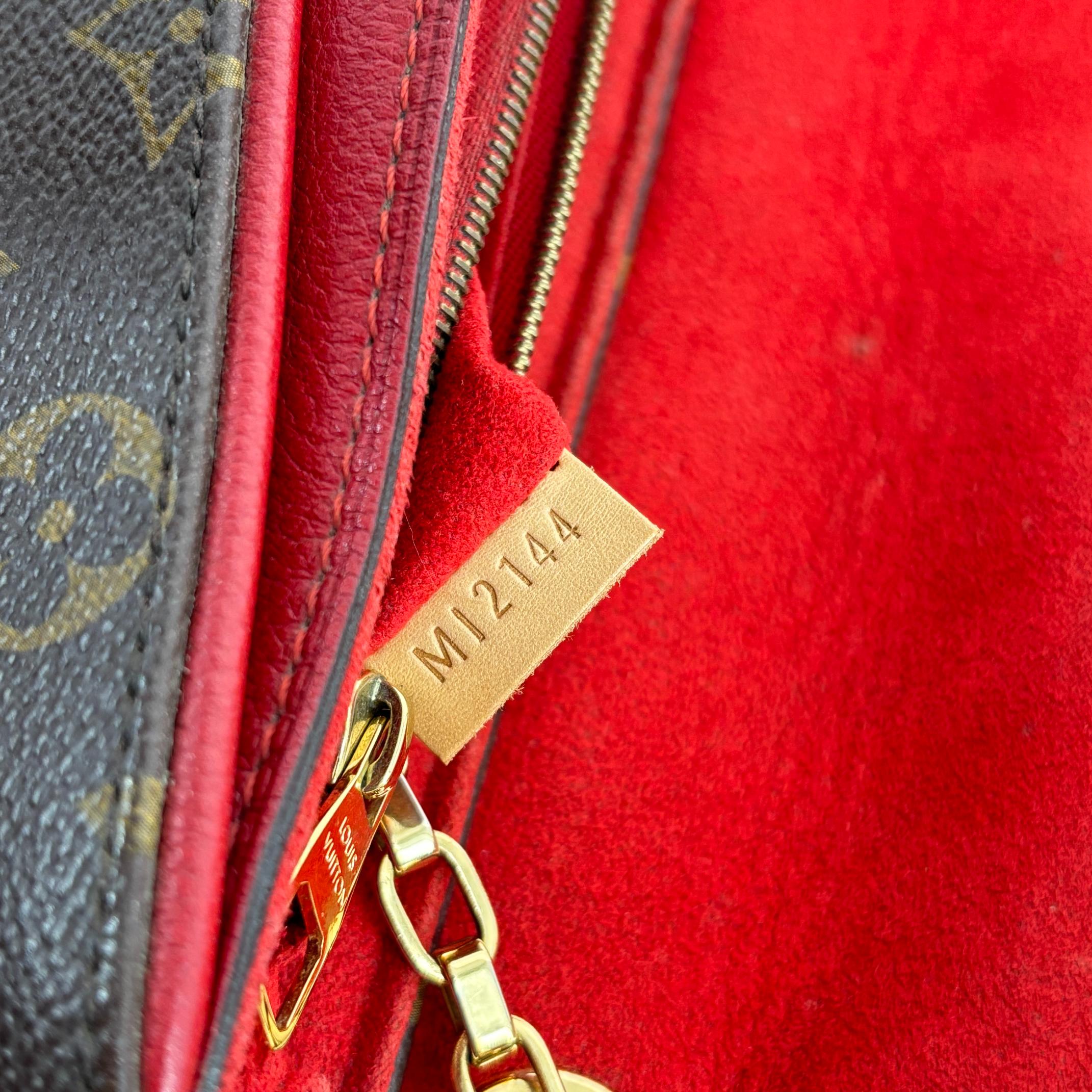 Louis Vuitton Pallas Chain Bag Monogram Canvas Red
