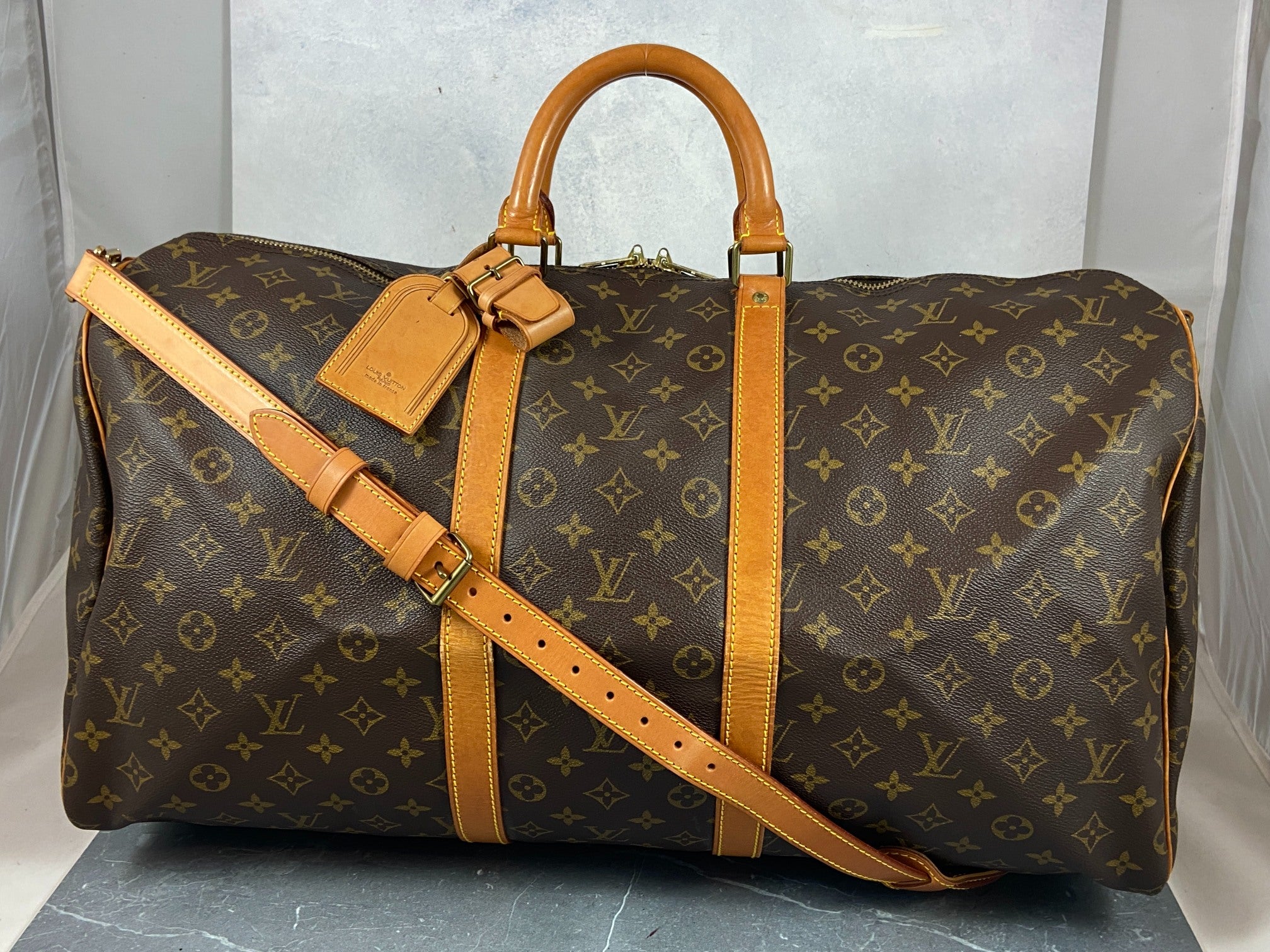 Louis Vuitton Keepall 55 Bandouliere Monogram Canvas