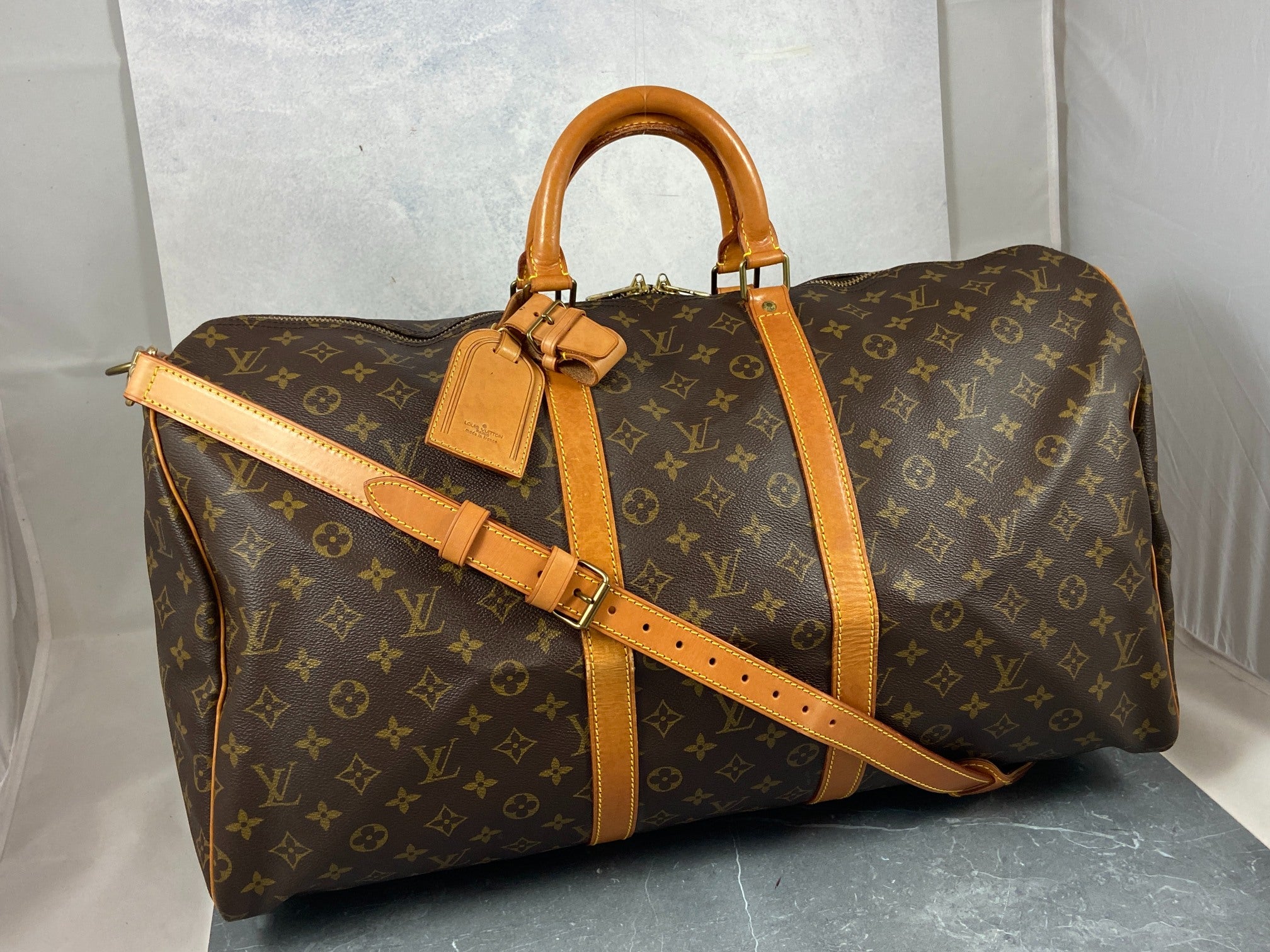 Louis Vuitton Keepall 55 Bandouliere Monogram Canvas