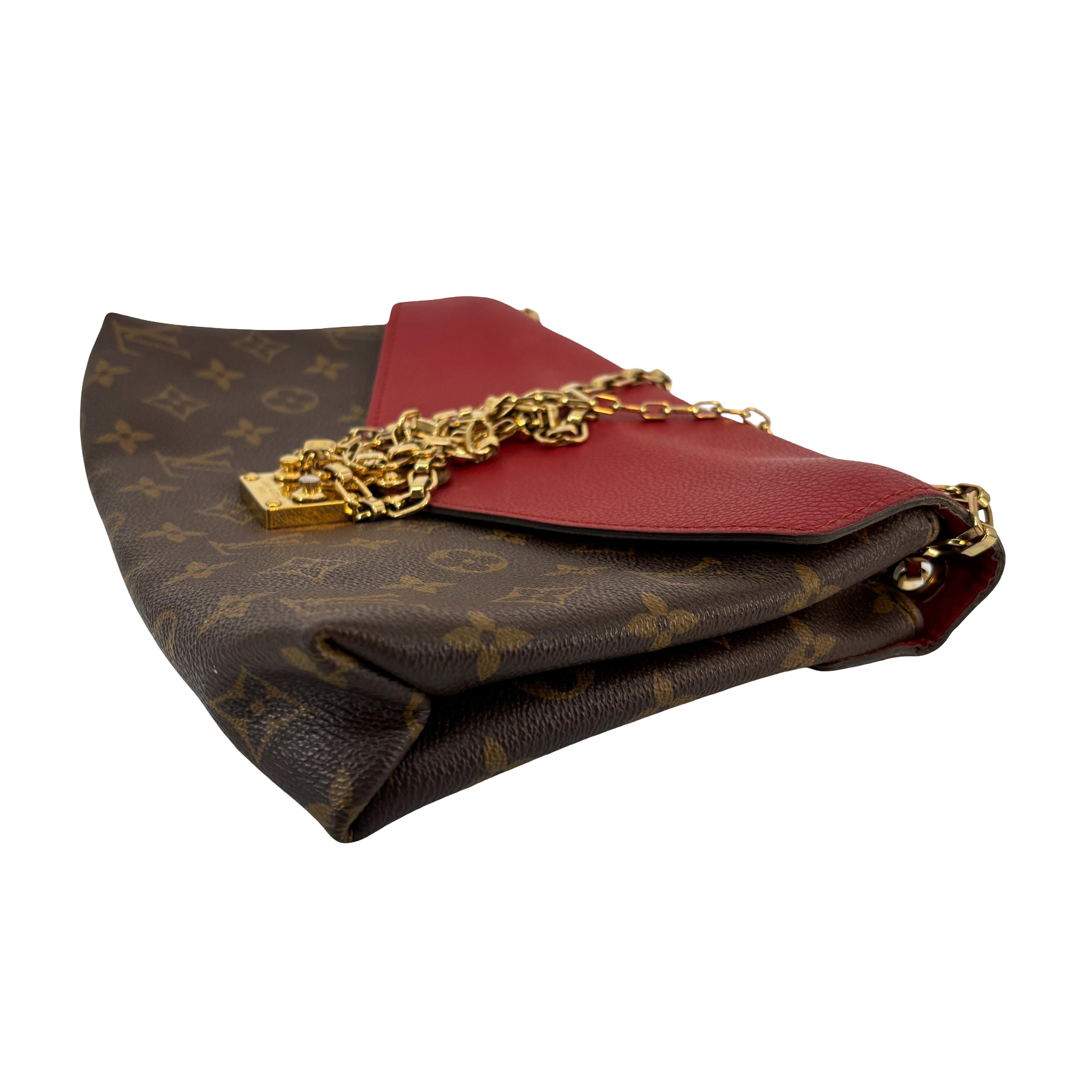 Louis Vuitton Pallas Chain Bag Monogram Canvas Red