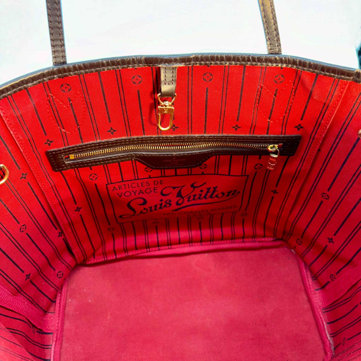 Louis Vuitton Neverfull MM Damier Ebene Canvas