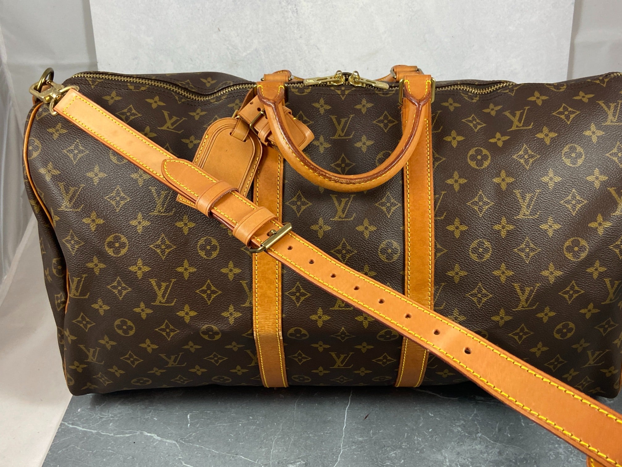 Louis Vuitton Keepall 55 Bandouliere Monogram Canvas