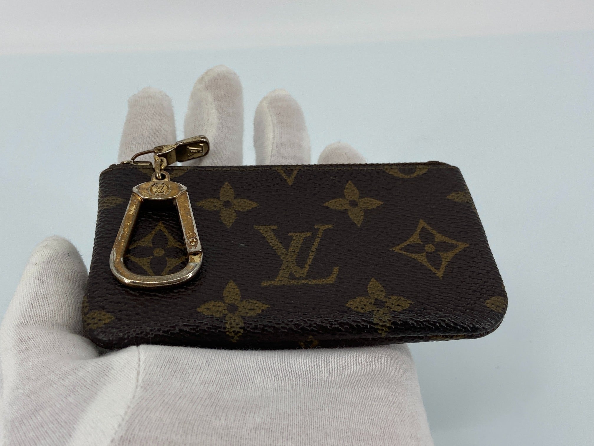 Louis Vuitton Pochette Cles Key Pouch Monogram Canvas